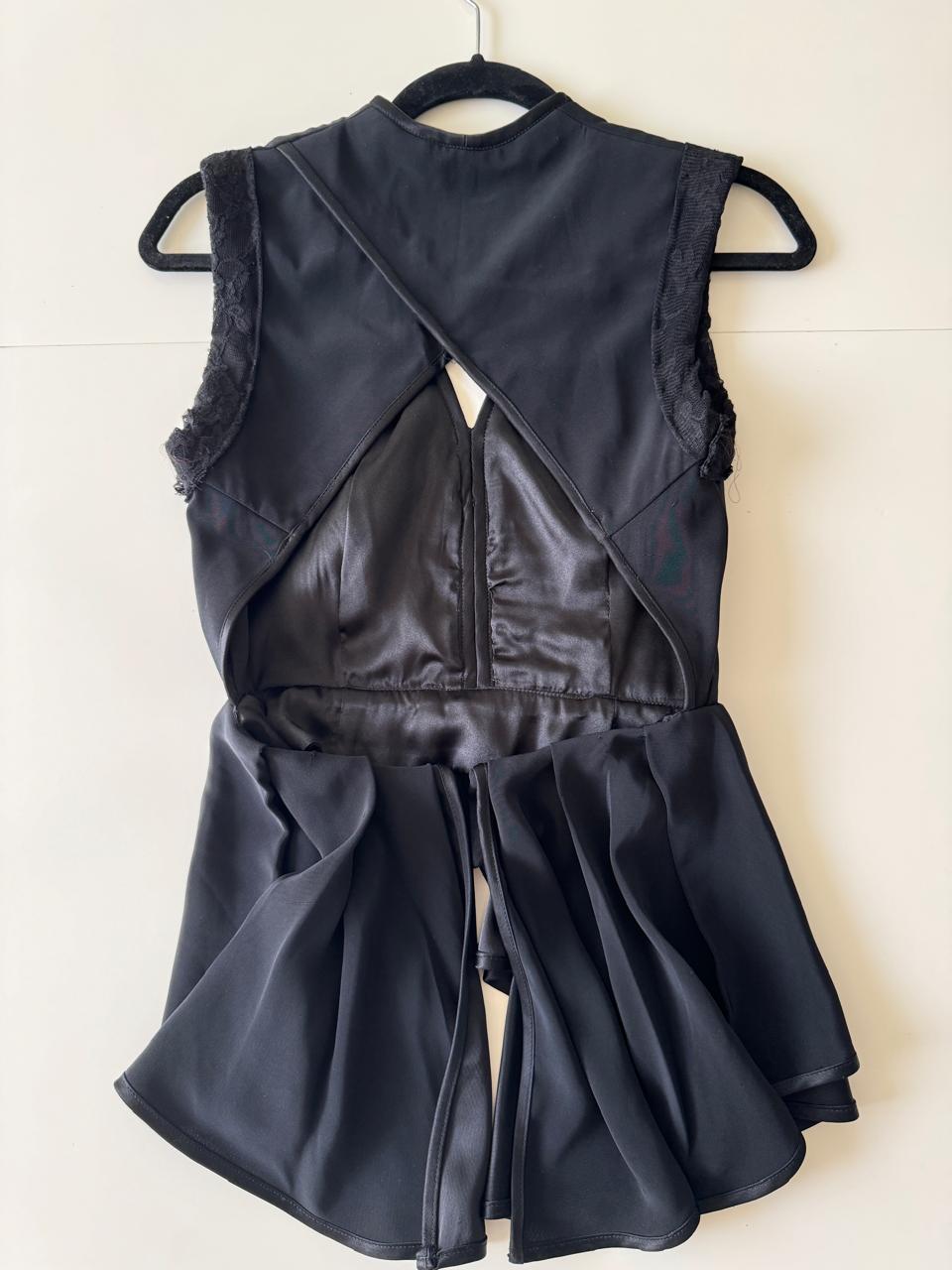 Blusa con pepplum, Talla XS, Mujer