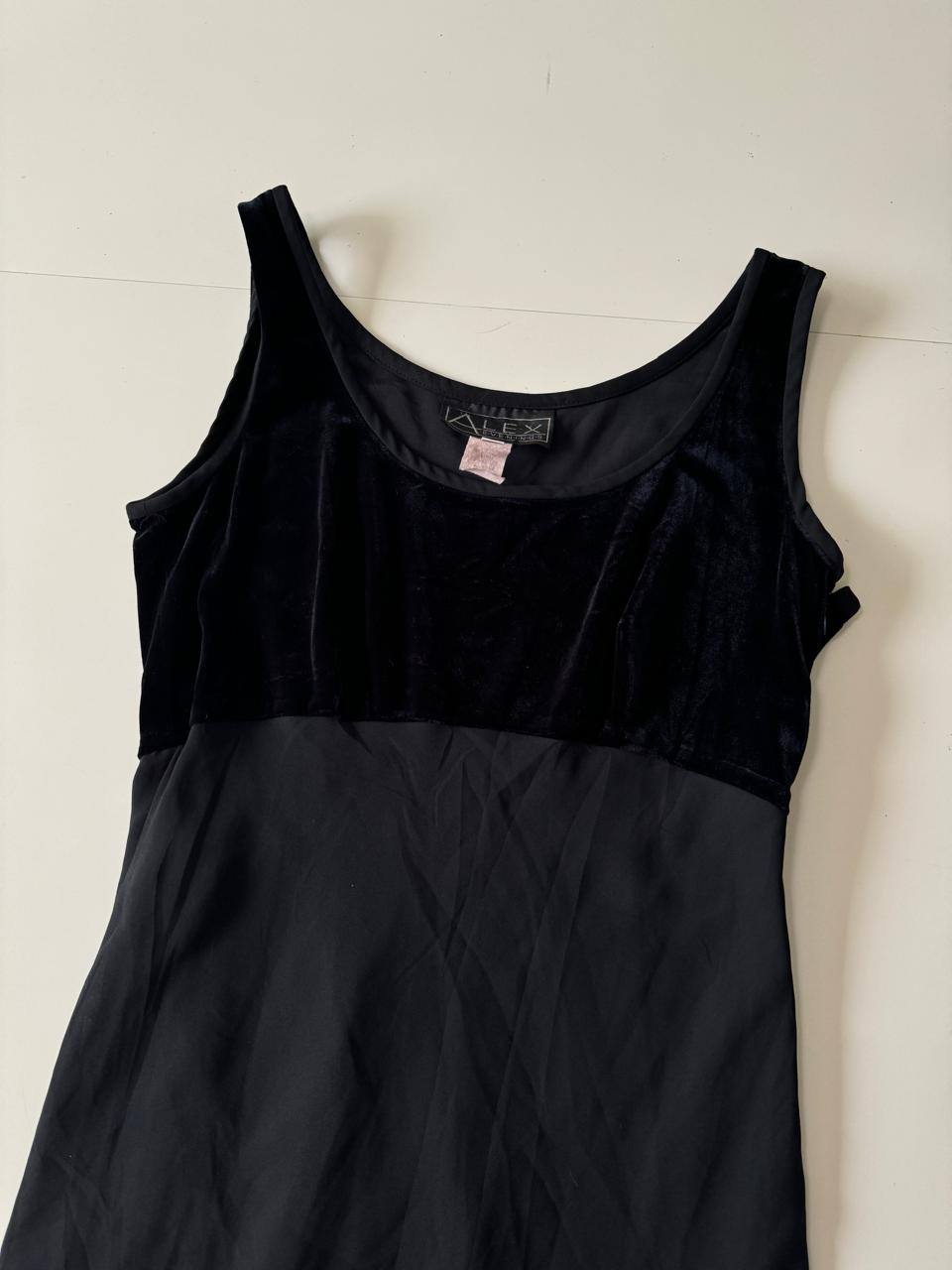 Vestido largo, talle de terciopelo, Talla 8, M, Mujer