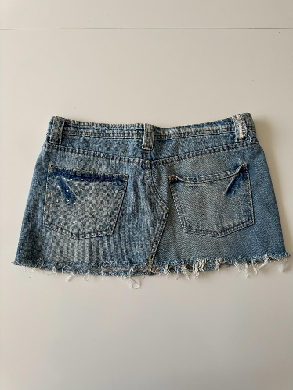 Mini falda de mezclilla, Talla 26Mx, 4Usa, Mujer