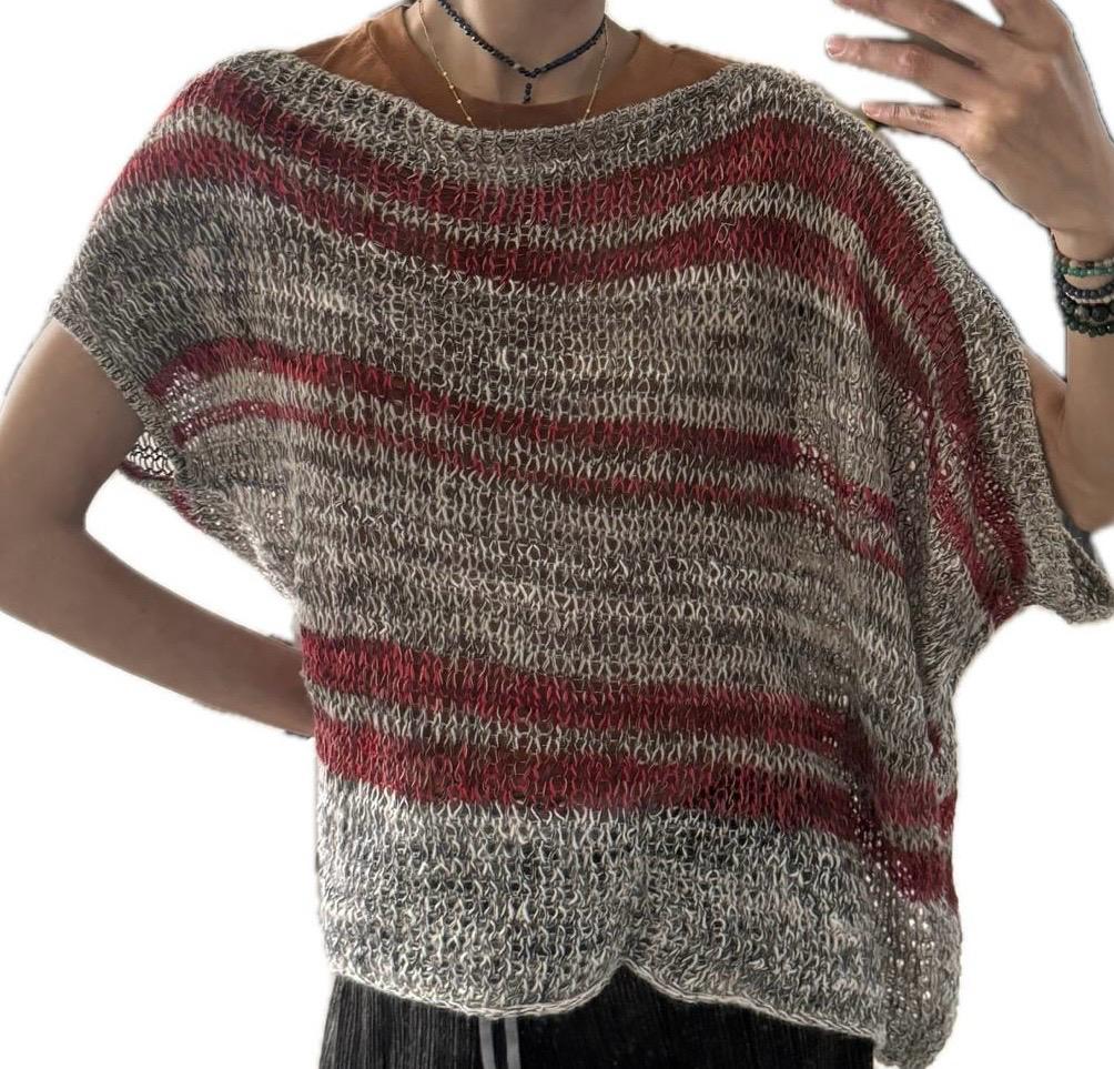 Sobre blusa tejida, Talla M, Mujer