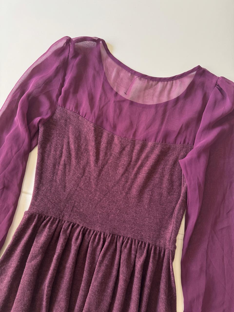Vestido morado, Talla M, Mujer, Lavand