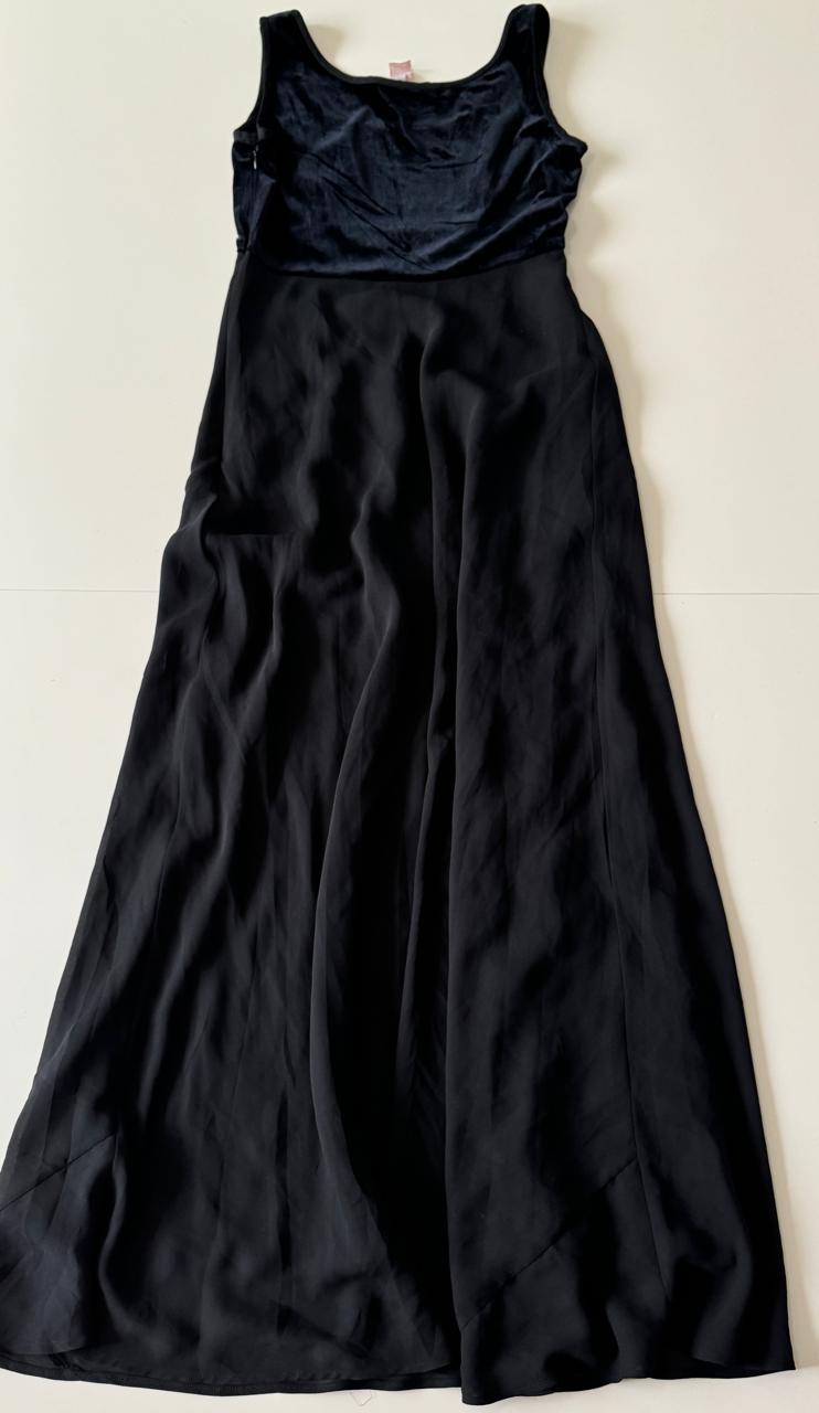 Vestido largo, talle de terciopelo, Talla 8, M, Mujer
