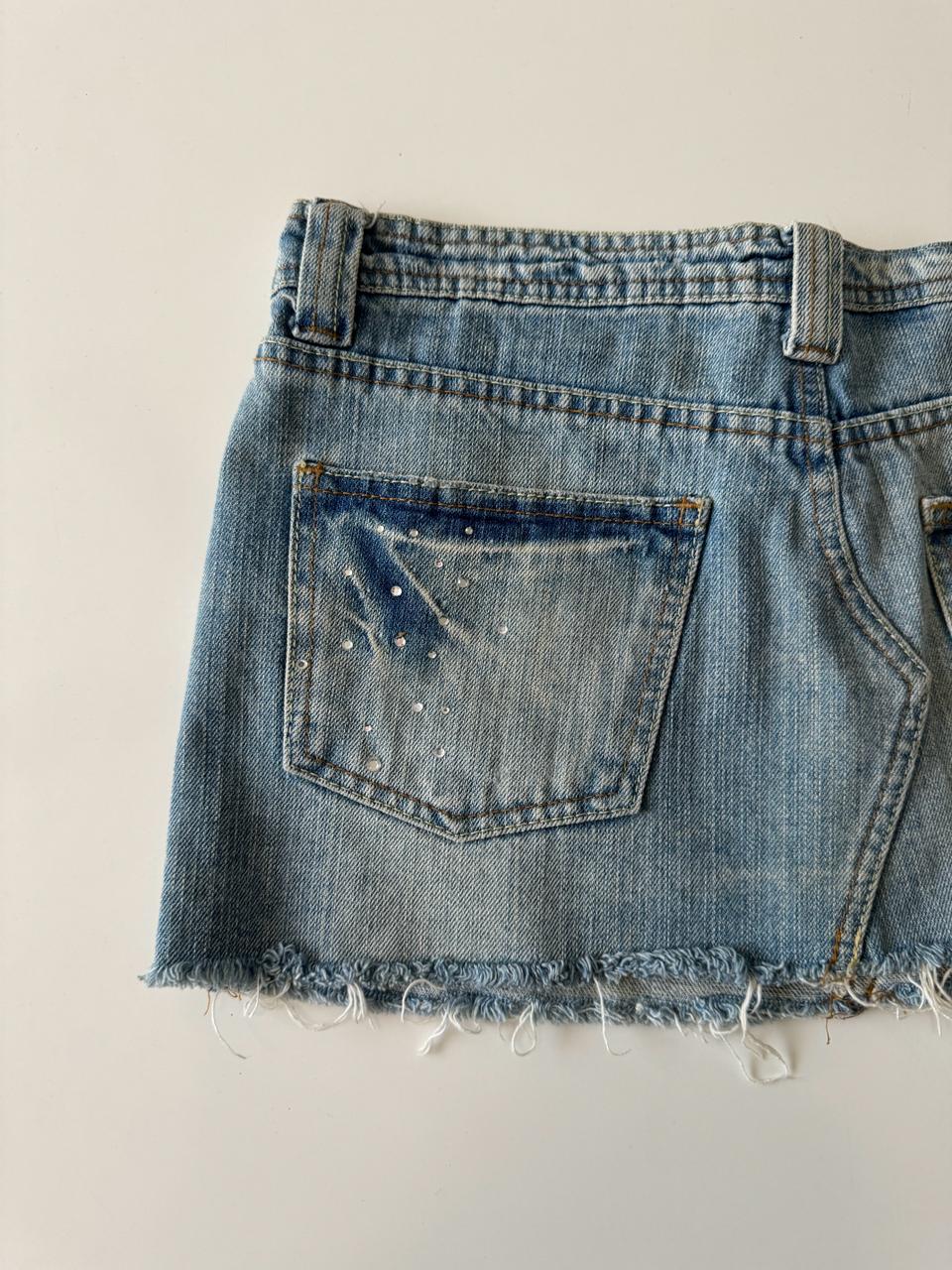 Mini falda de mezclilla, Talla 26Mx, 4Usa, Mujer