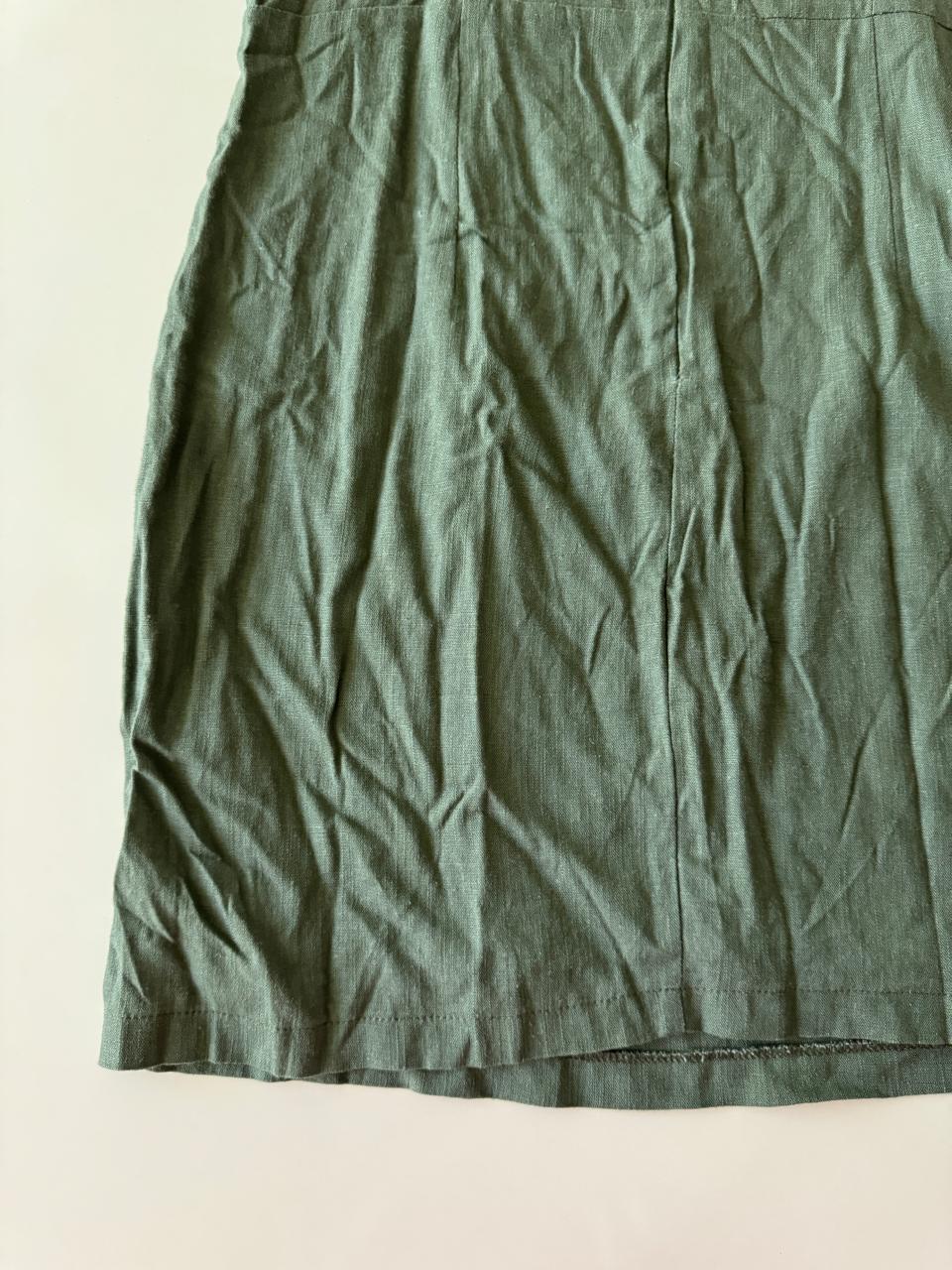 Vestido verde de verano, Talla S, Mujer