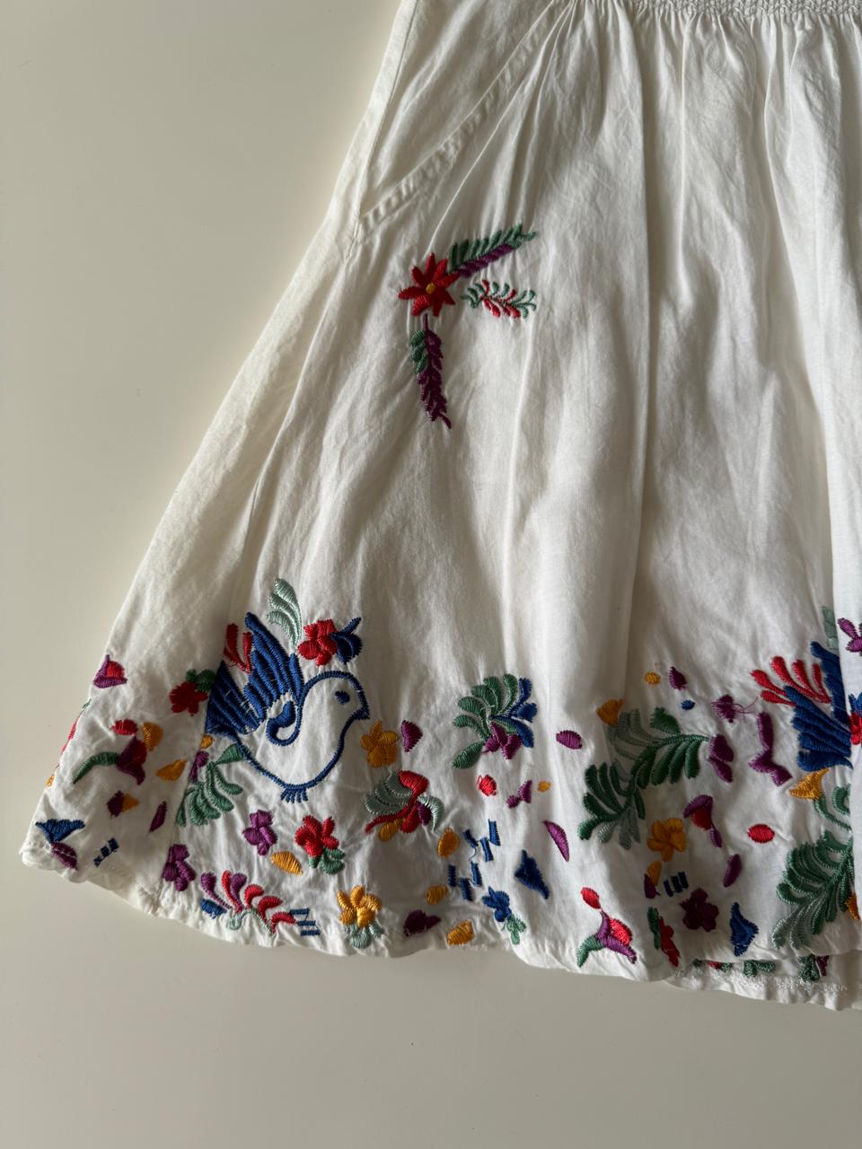 Falda corta bordada, Talla S, Mujer