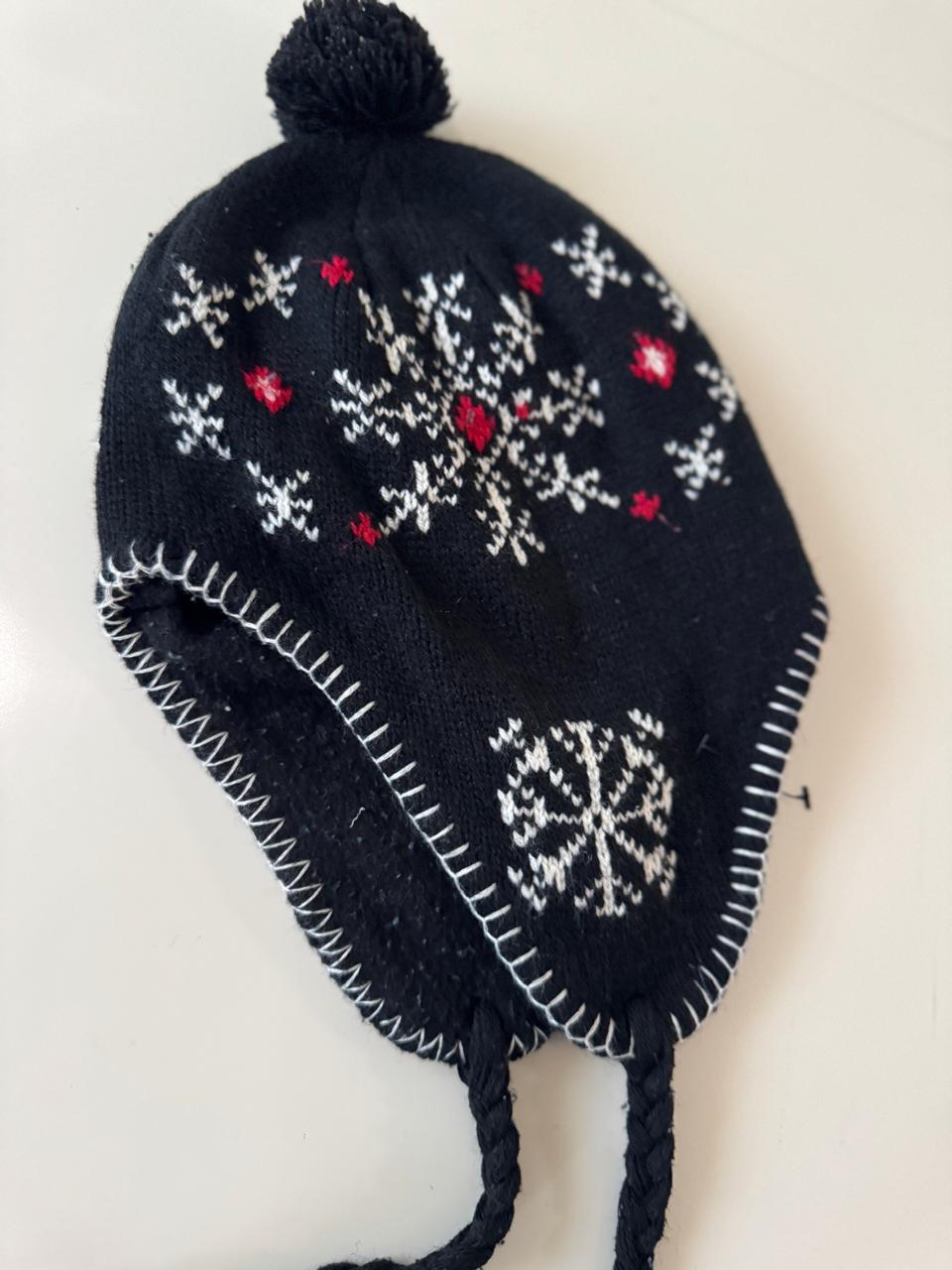 Gorro invernal negro, Niño, Niña