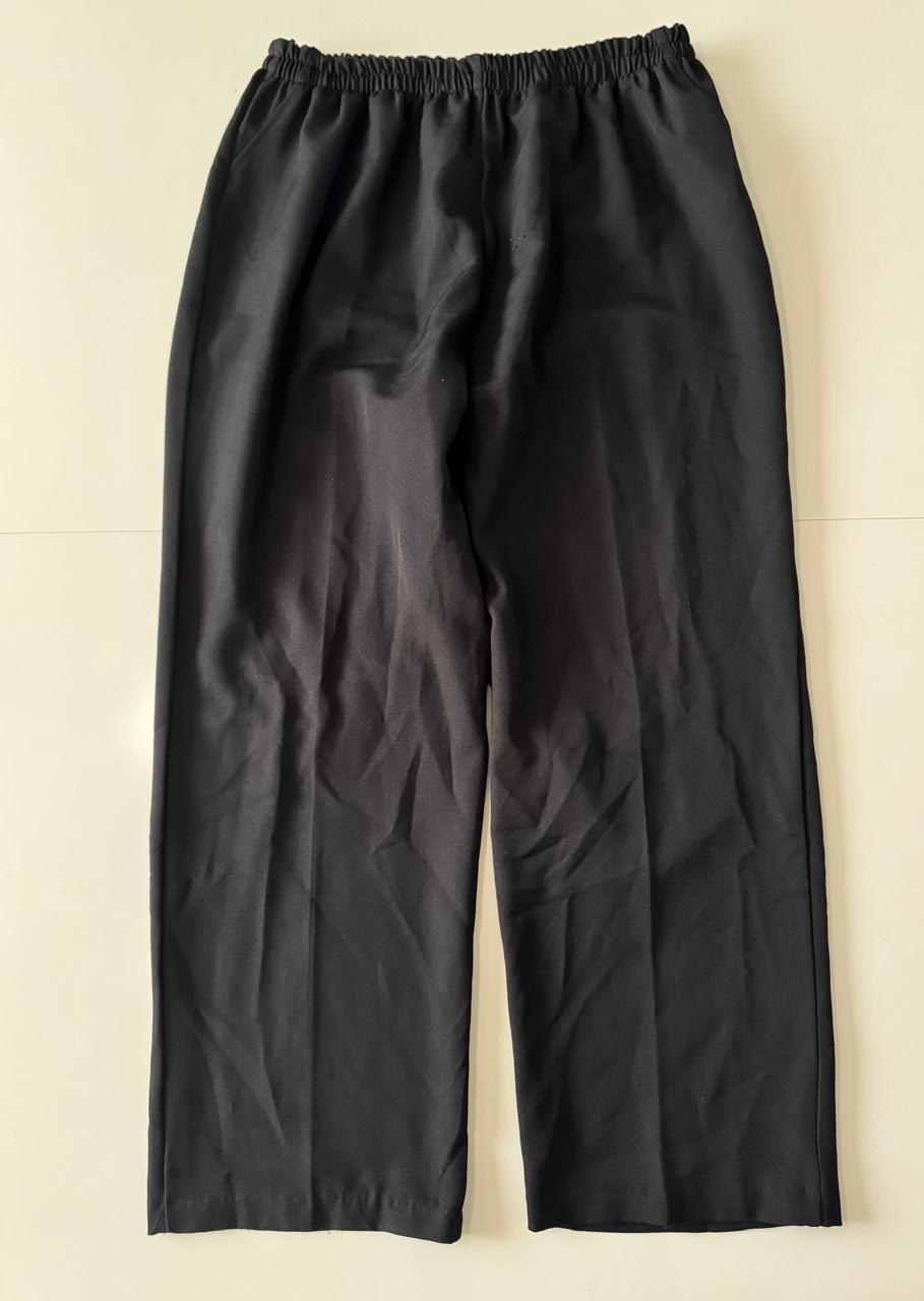 Pantalones negros de vestir, Talla XXL, 44, Mujer