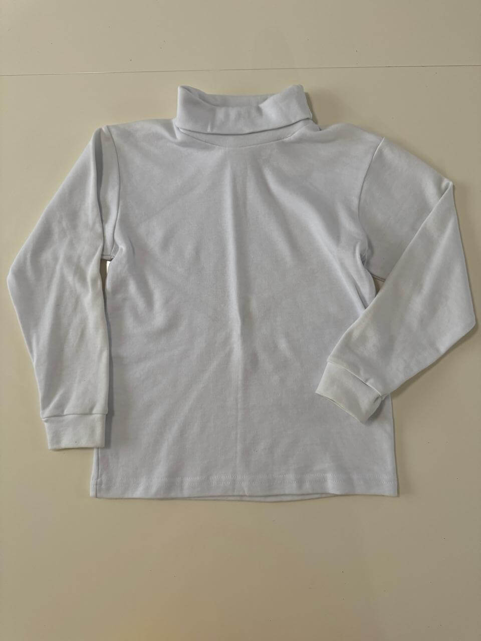 Cuello de tortuga blanco, Talla 12 años, Niña