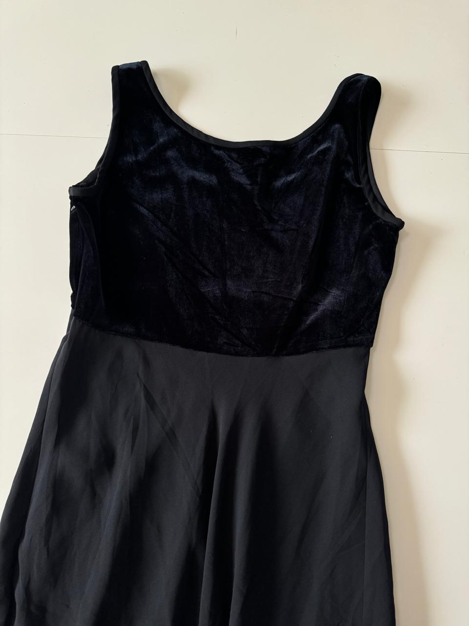 Vestido largo, talle de terciopelo, Talla 8, M, Mujer