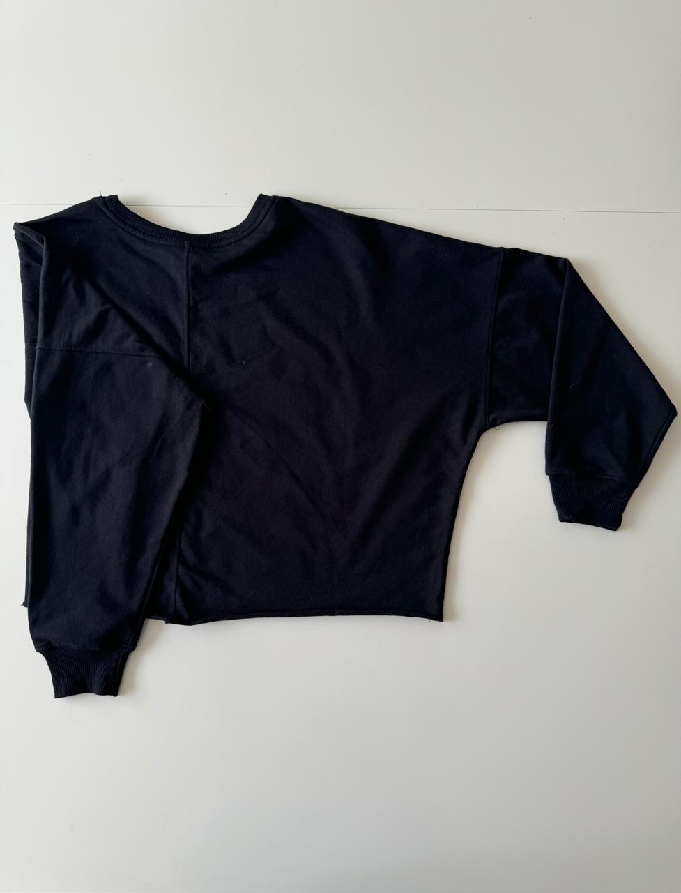 Sudadera deportiva negra, Talla M, Mujer