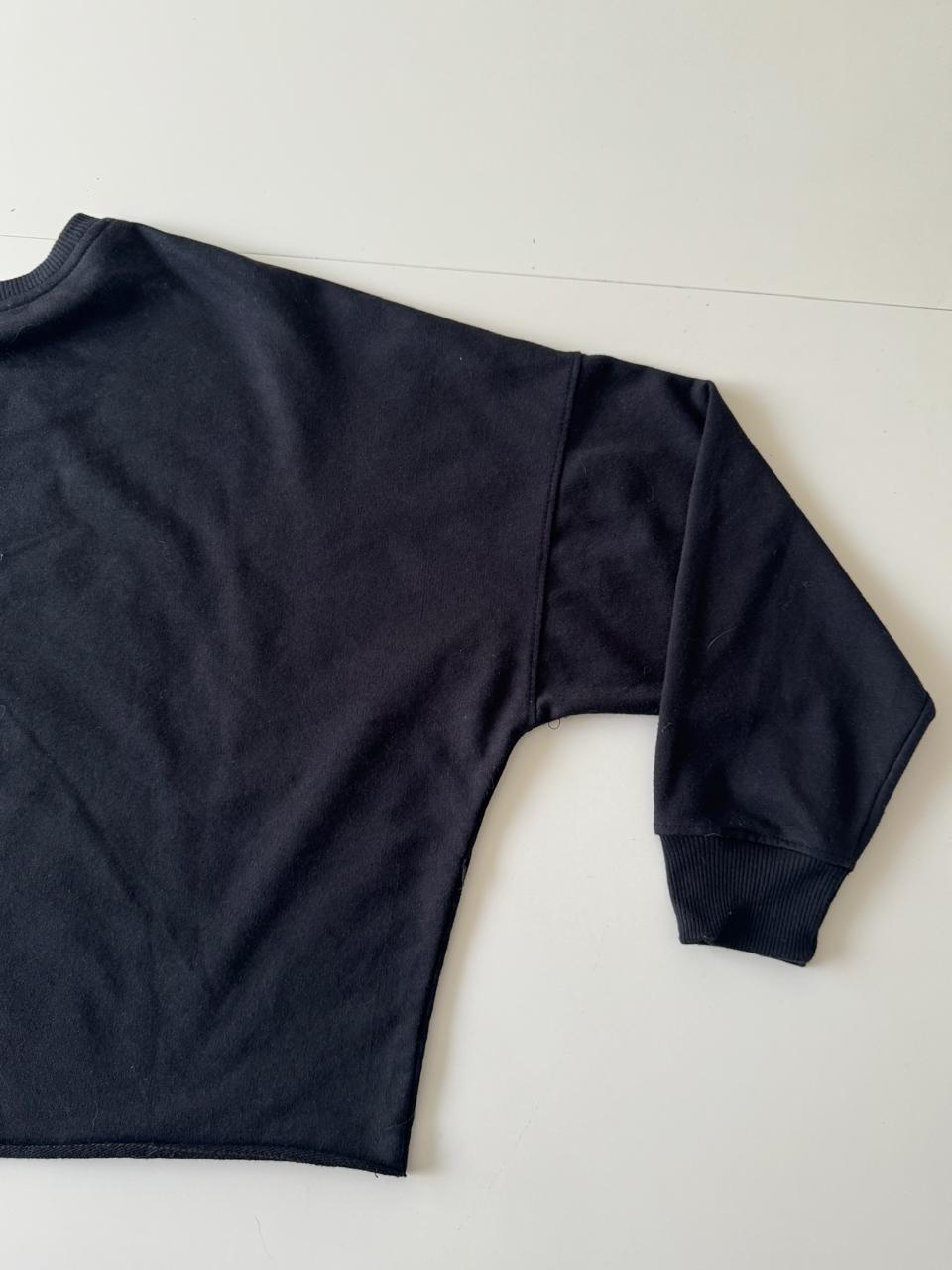 Sudadera deportiva negra, Talla M, Mujer