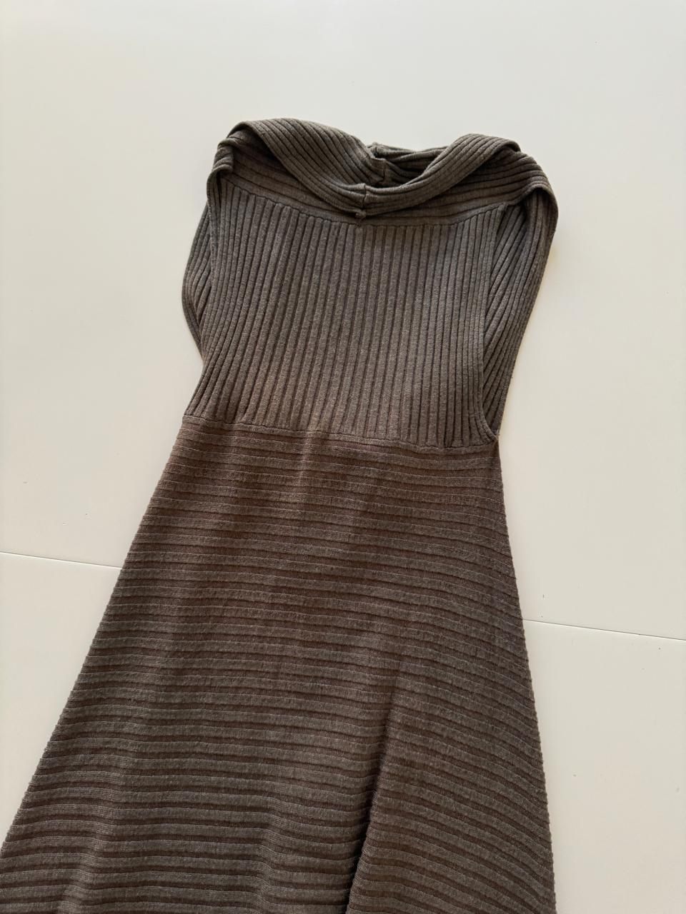 Vestido de punto invernal, Talla S, Mujer