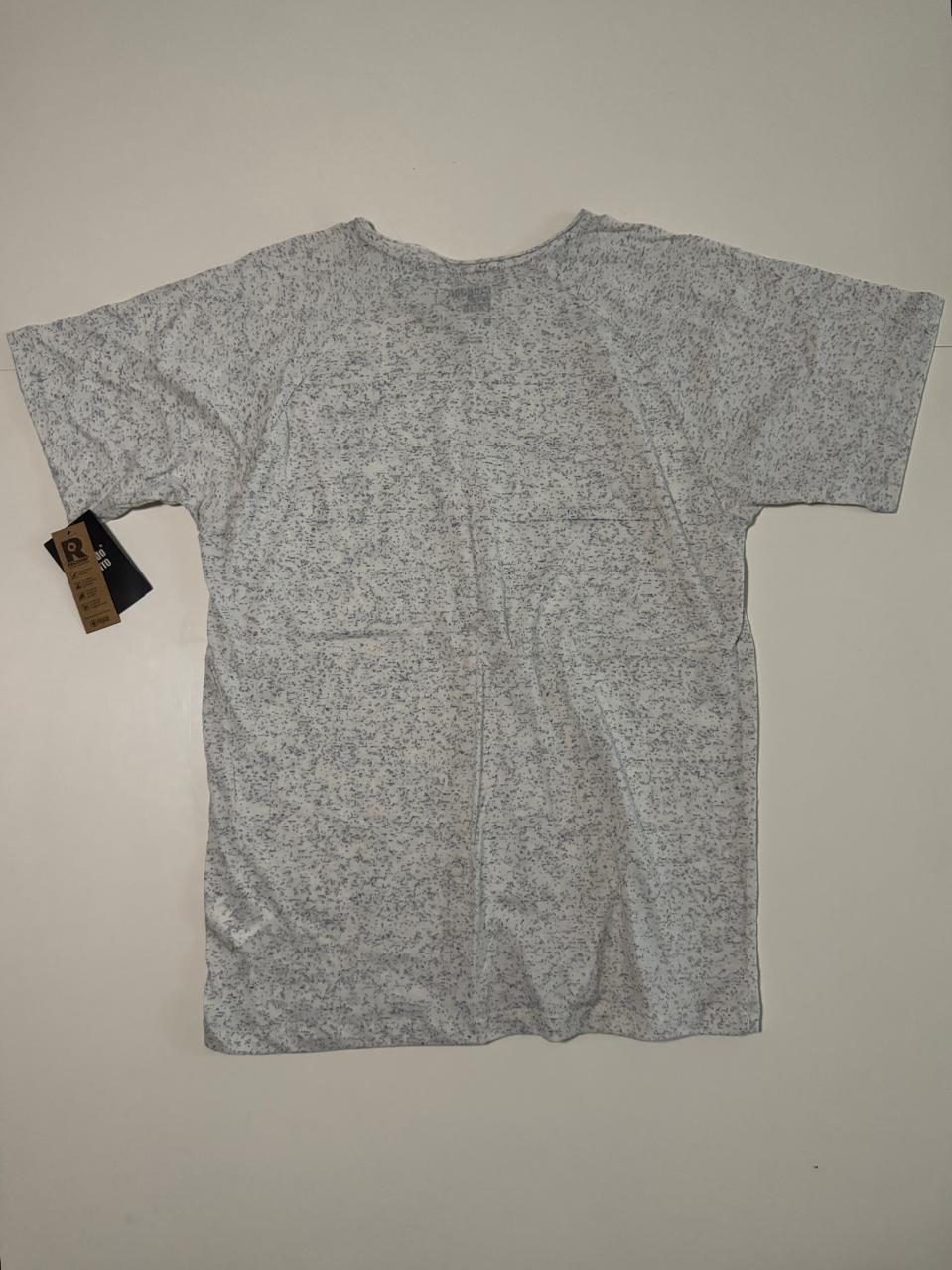 Playera estampada beige, Talla S, Hombre