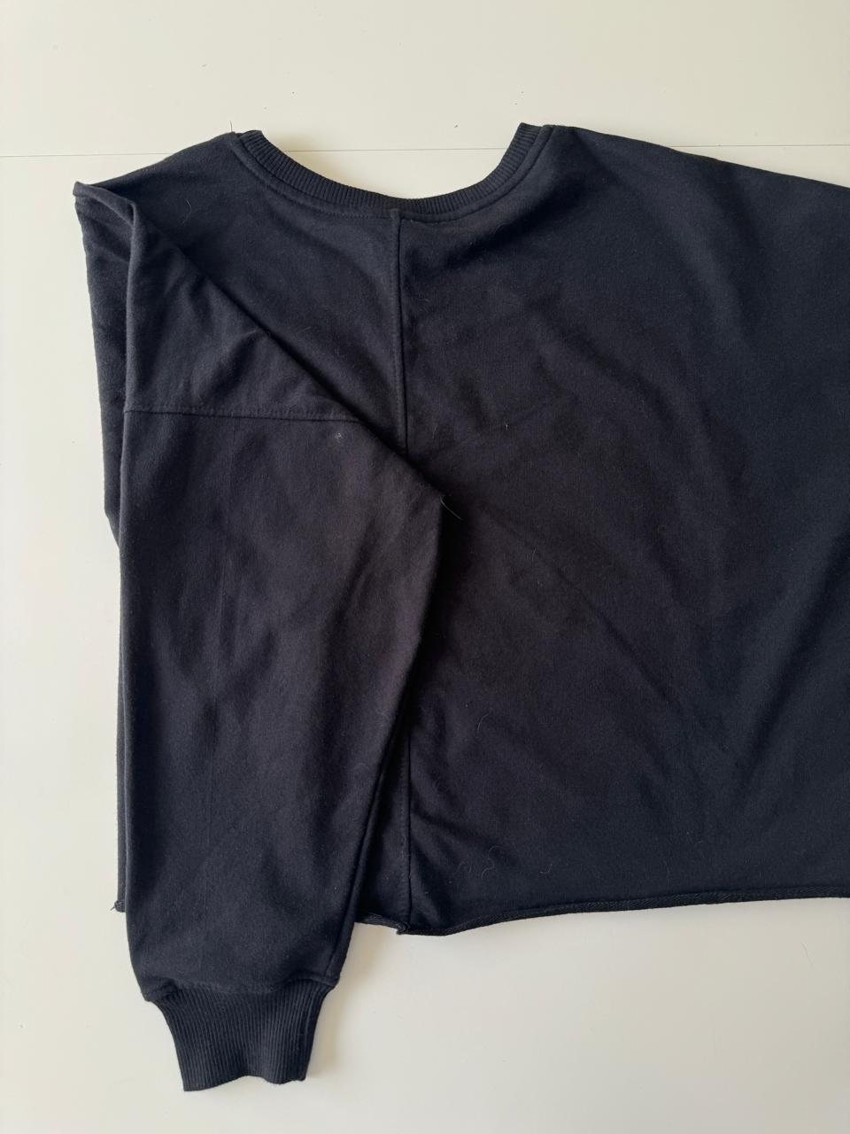 Sudadera deportiva negra, Talla M, Mujer