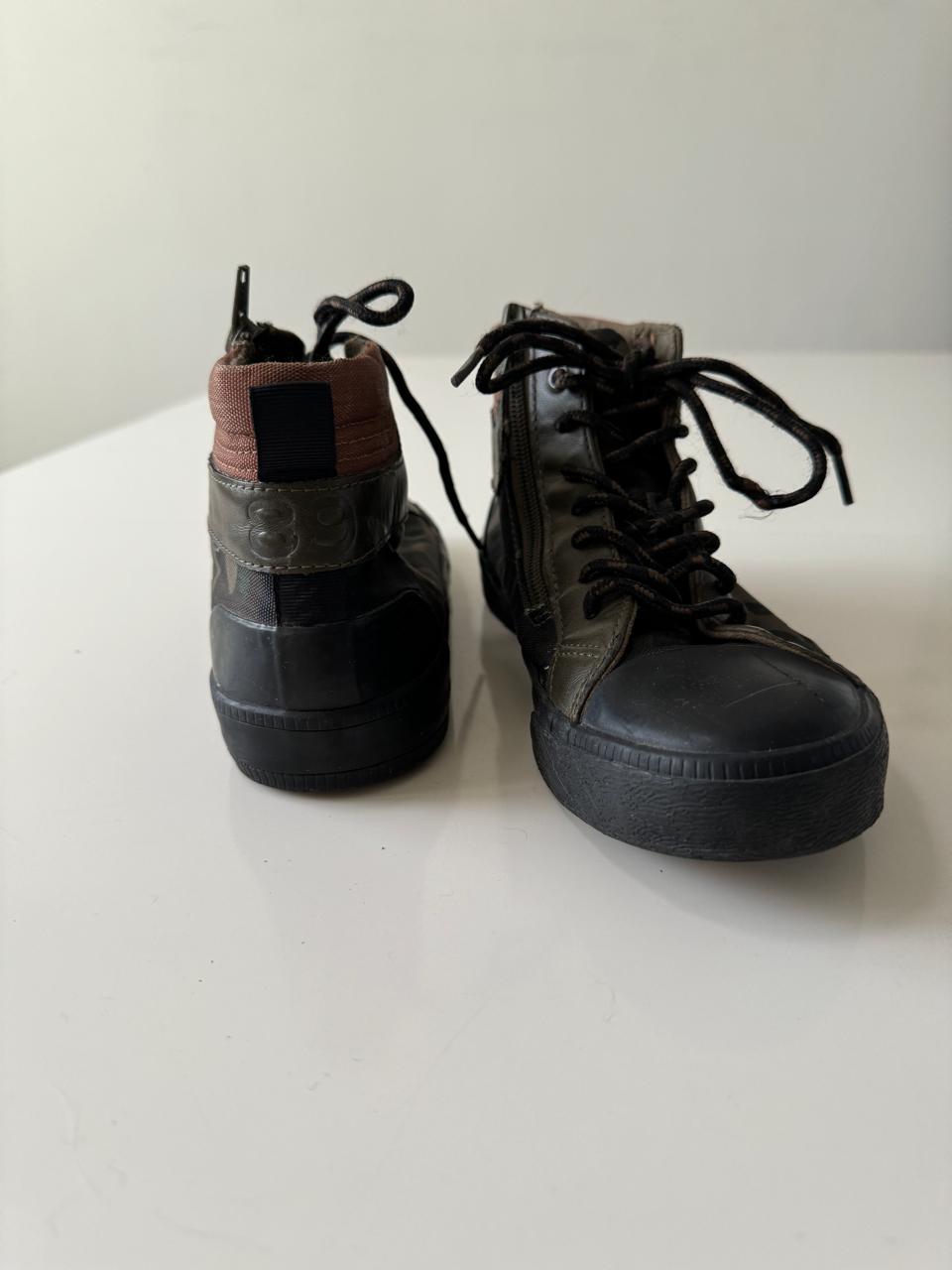 Tenis camuflaje, Talla 22Mx, Niño