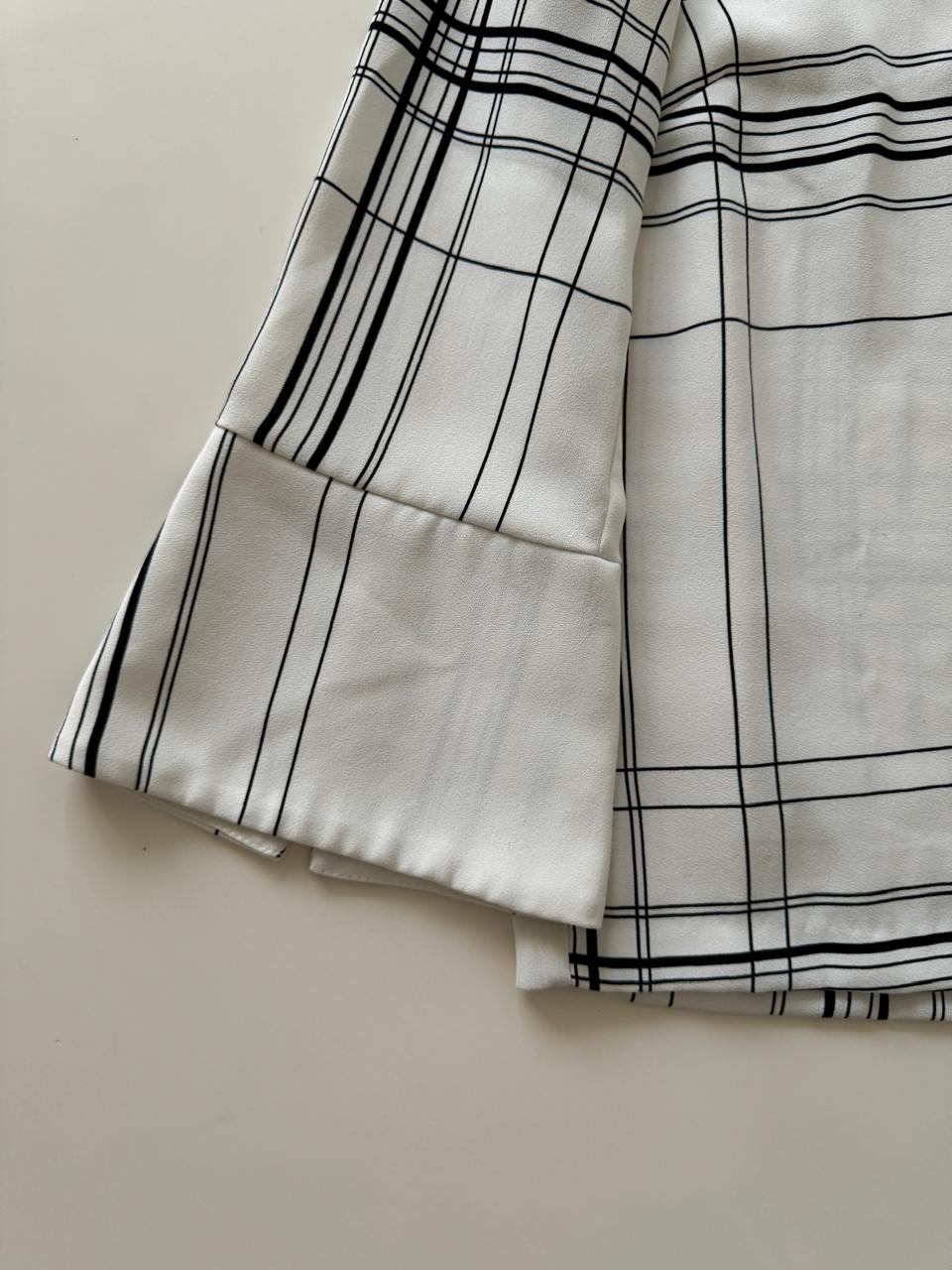 Blusa estampada con rayas, Talla 2, S, Mujer