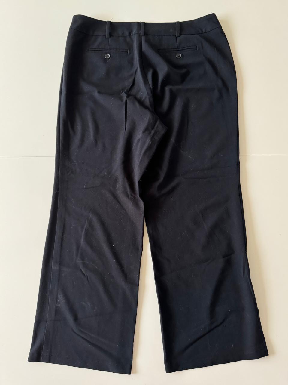 Pantalones negros casuales, Talla 10 Ladies, L, Mujer