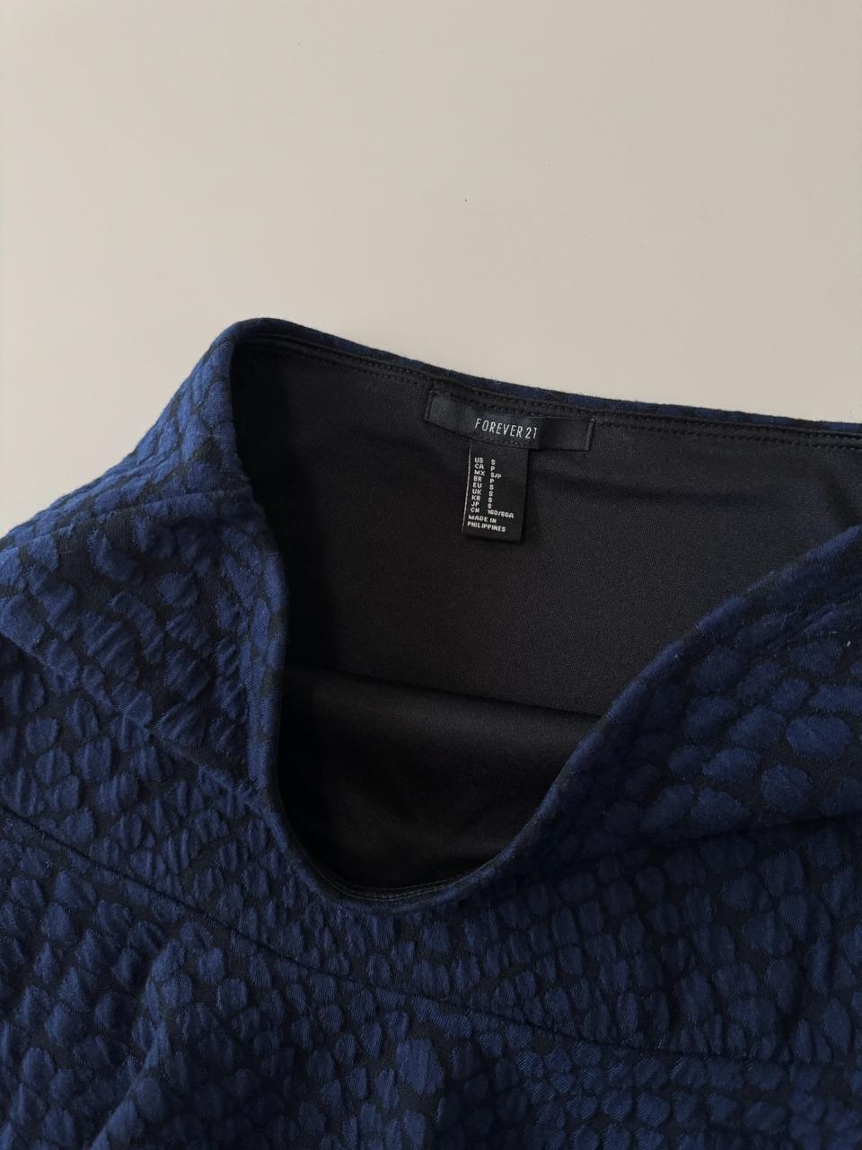 Falda stretch azul, Talla S, Mujer