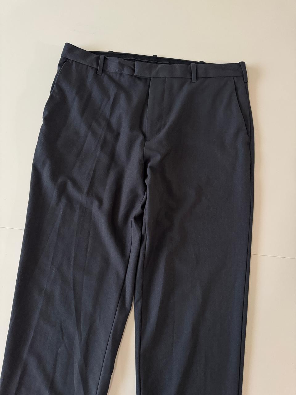 Pantalones de vestir gris oscuro, Talla 34x32, Hombre, Van Heusen