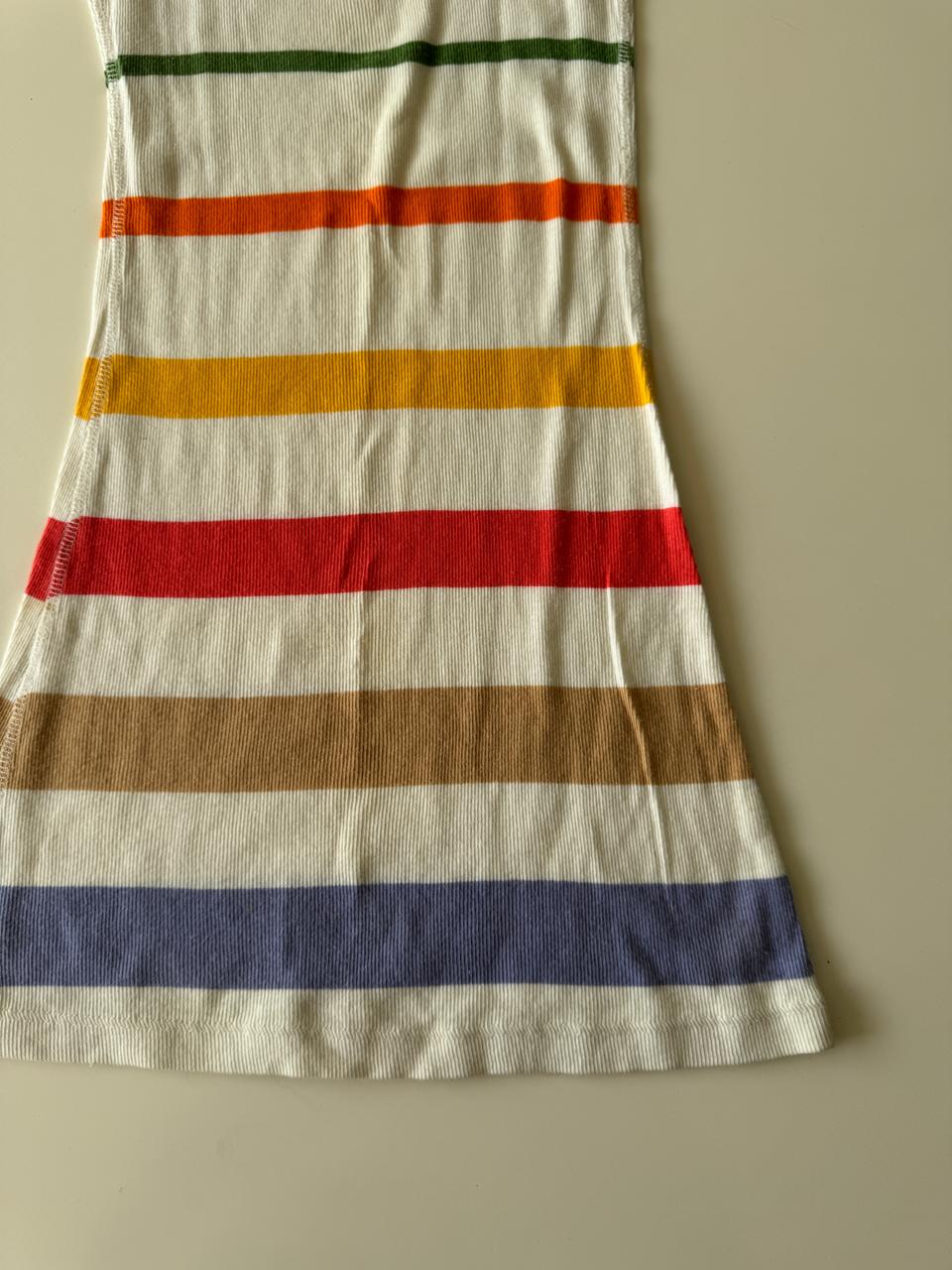 Tank blanco con rayas, Talla S, Mujer