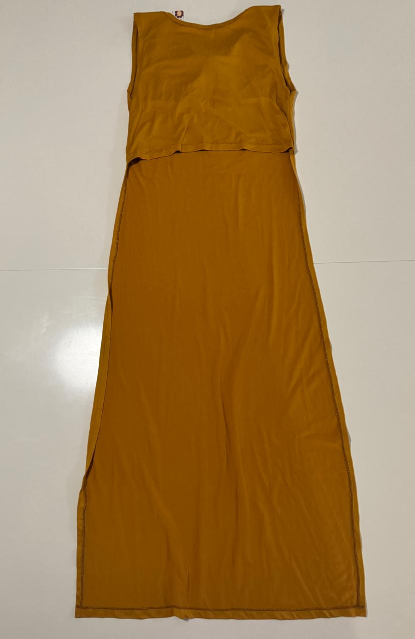 Top largo a frente y top trasero, Talla S/M, Mujer, Unisex