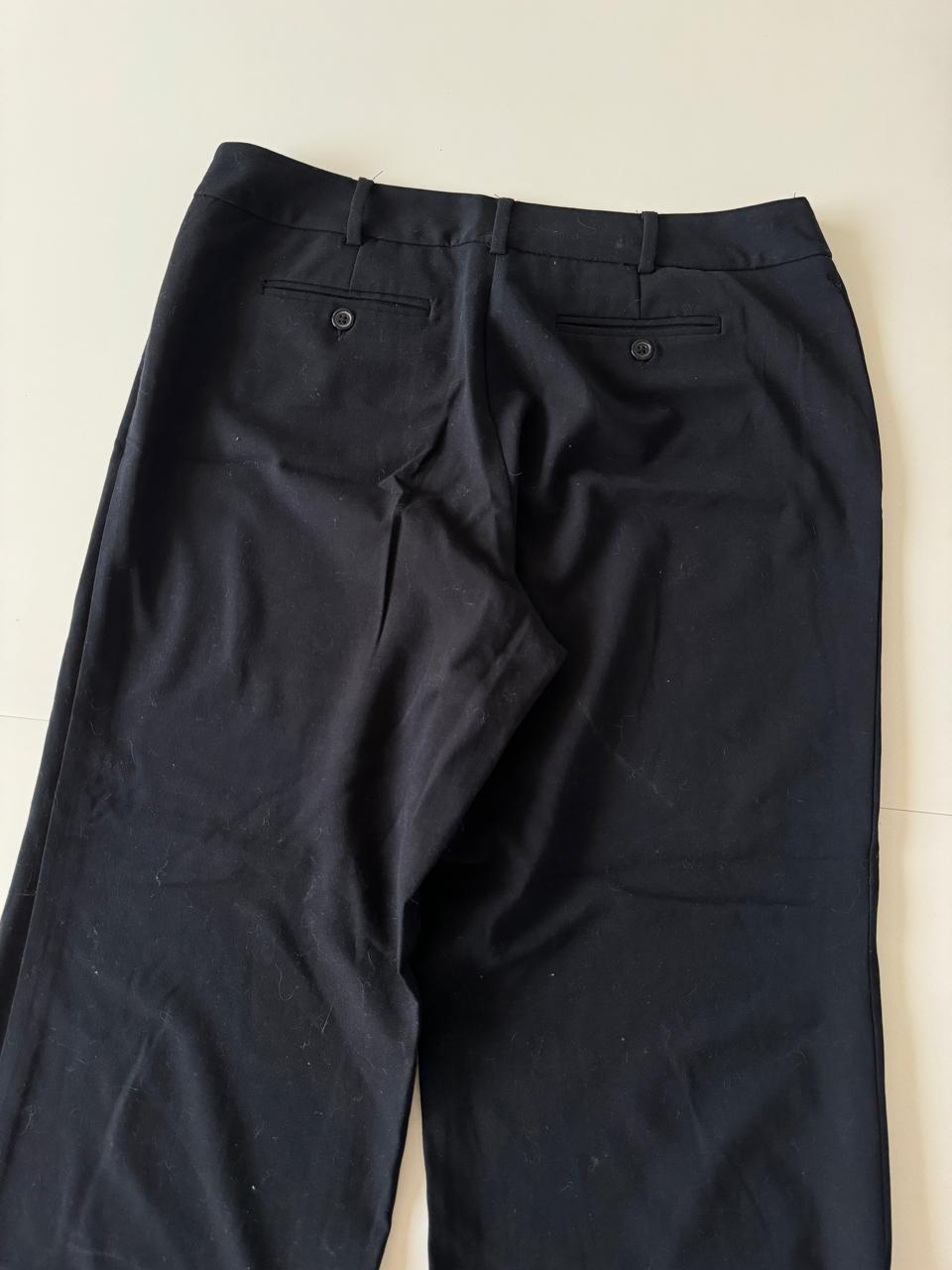Pantalones negros casuales, Talla 10 Ladies, L, Mujer