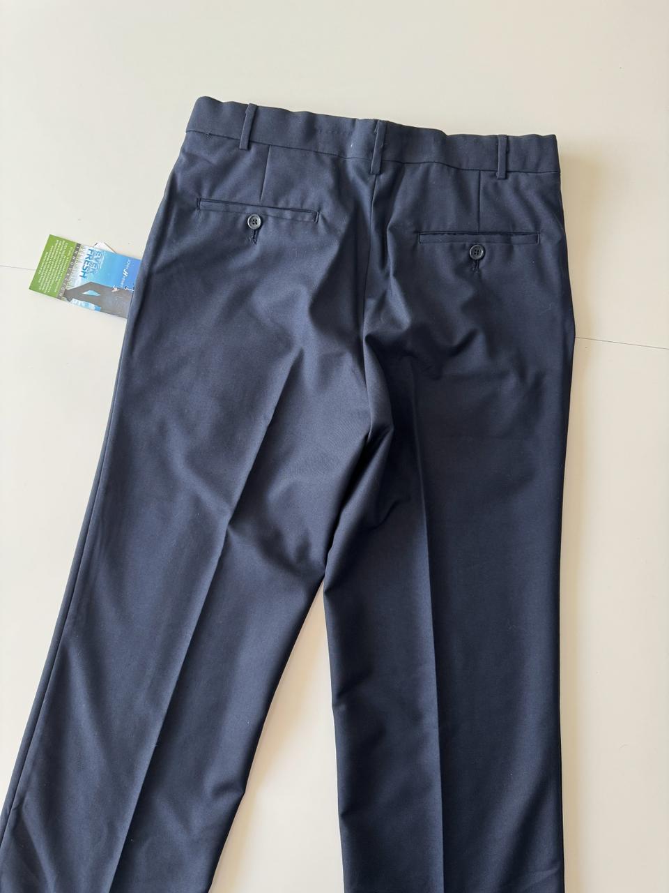 Pantalones casuales azul marino, Talla 30, Hombre