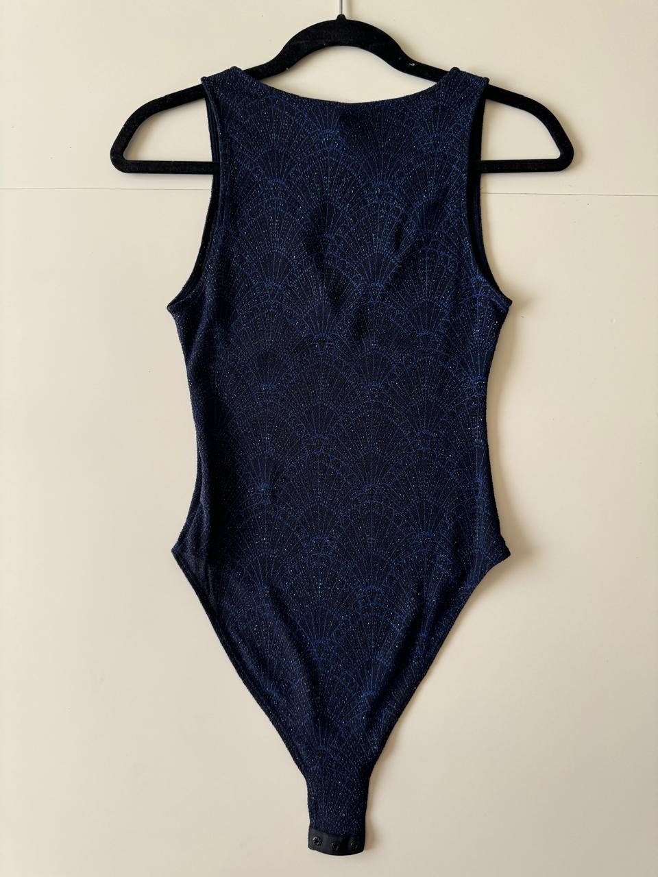 Pantyblusa metálica, Talla S, Mujer