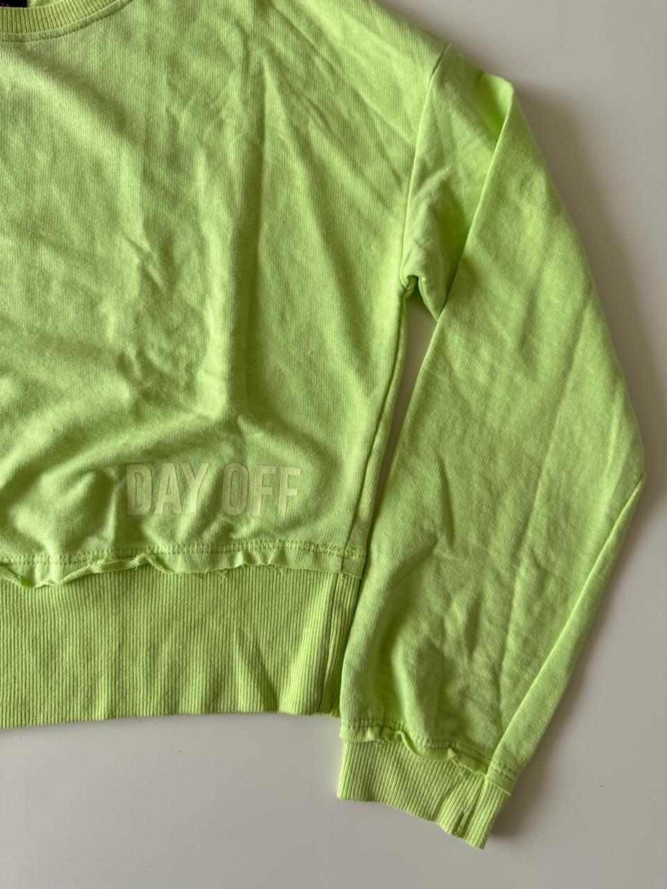 Sweter verde limon claro, Talla S, Mujer