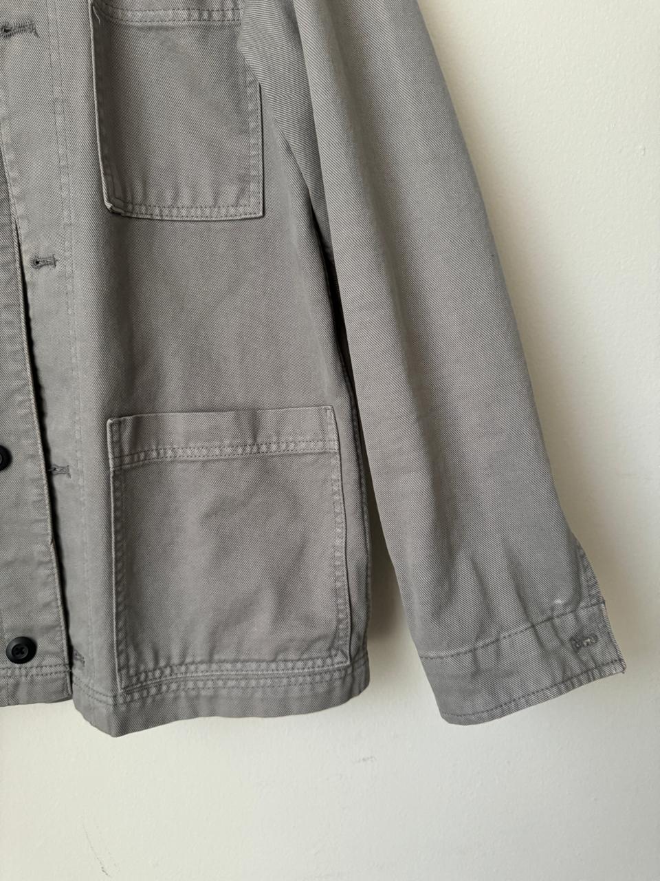 Chaqueta de mezclilla gris, Talla XS, Hombre