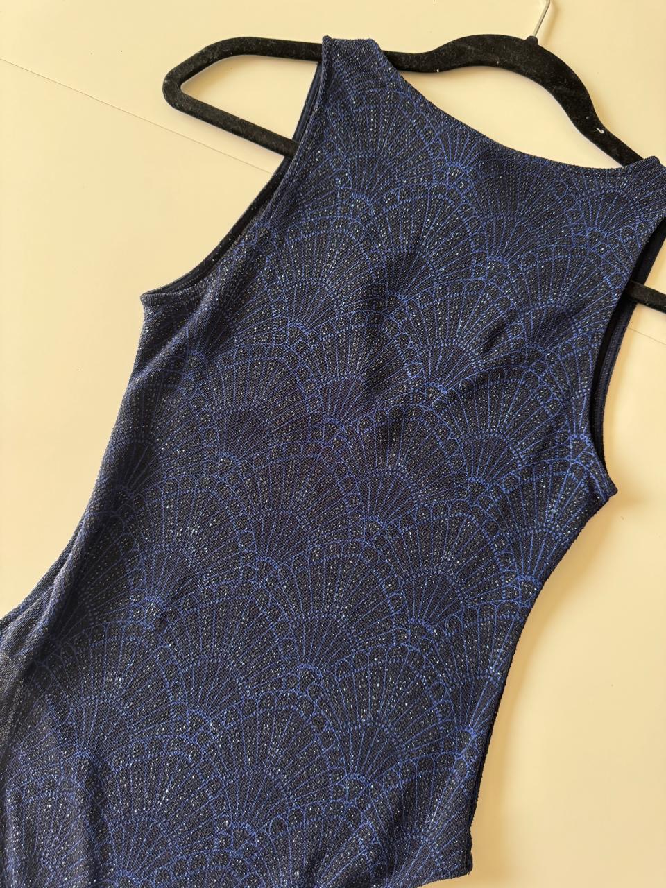 Pantyblusa metálica, Talla S, Mujer