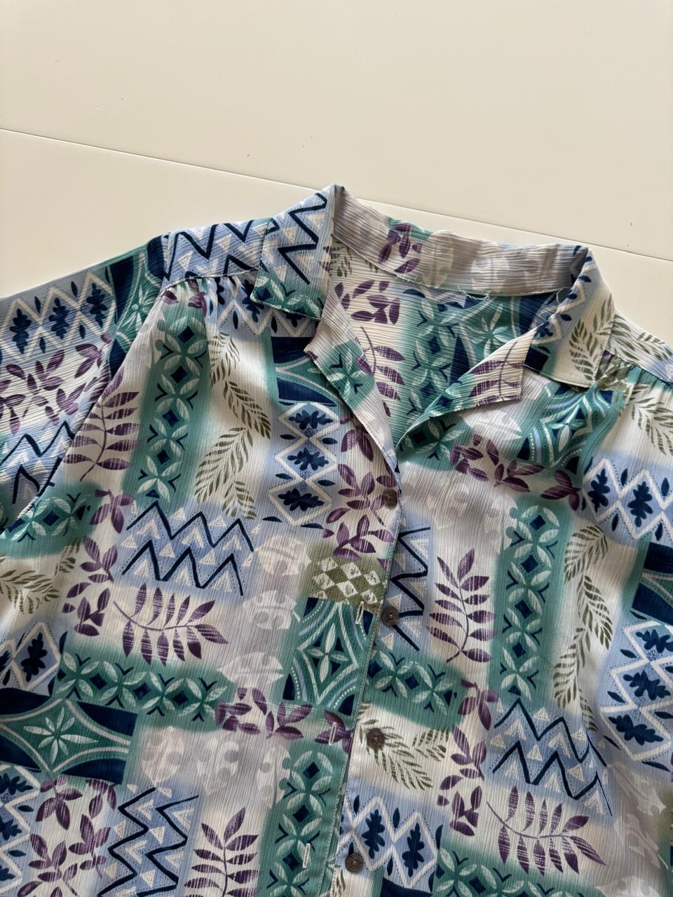 Camisa estampada, Talla XL, Mujer