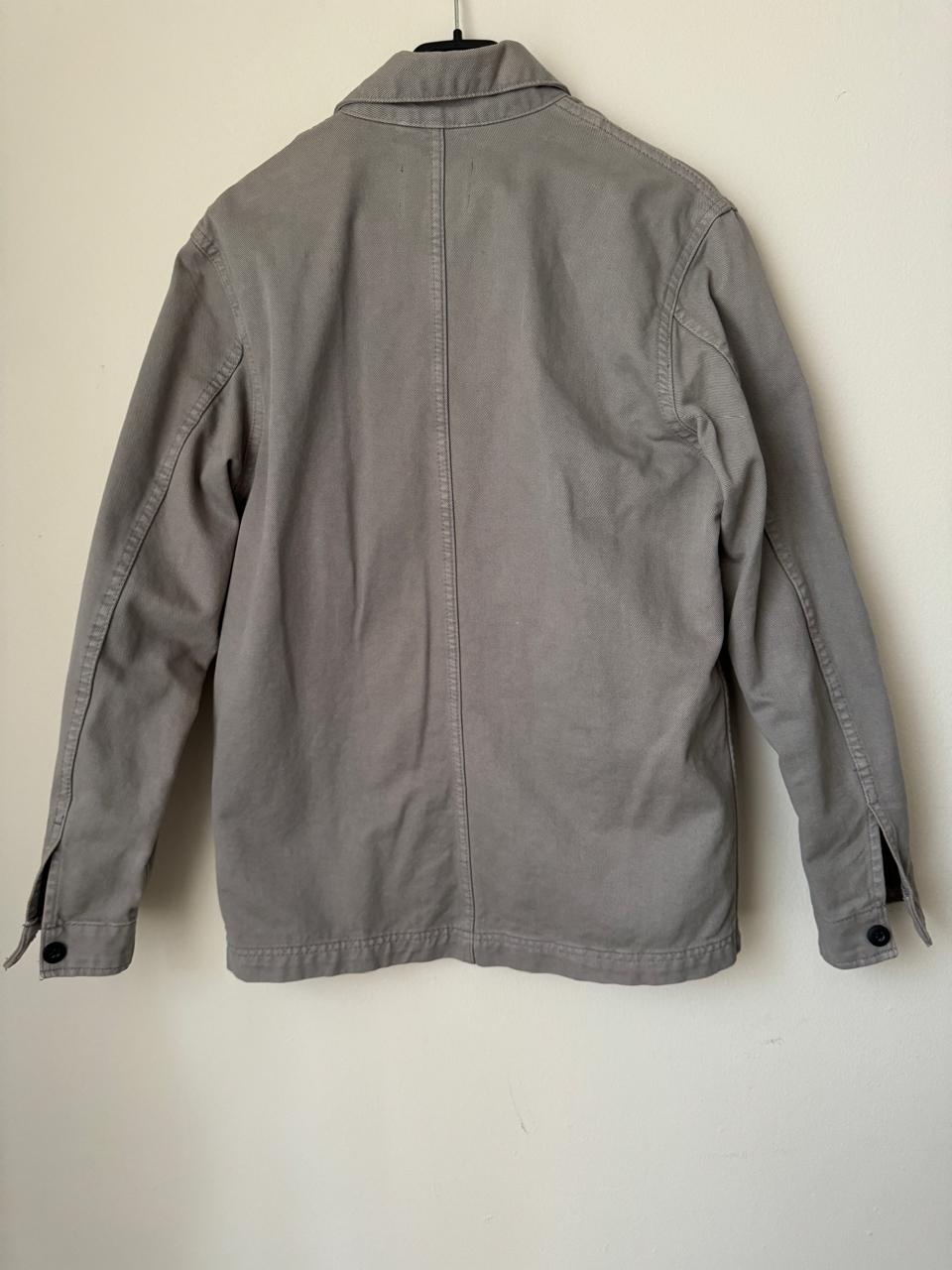 Chaqueta de mezclilla gris, Talla XS, Hombre