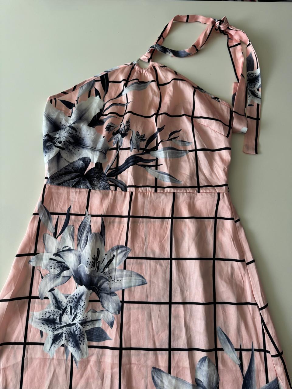 Vestido de fiesta con falda plateada, Talla 5/6, M, Mujer