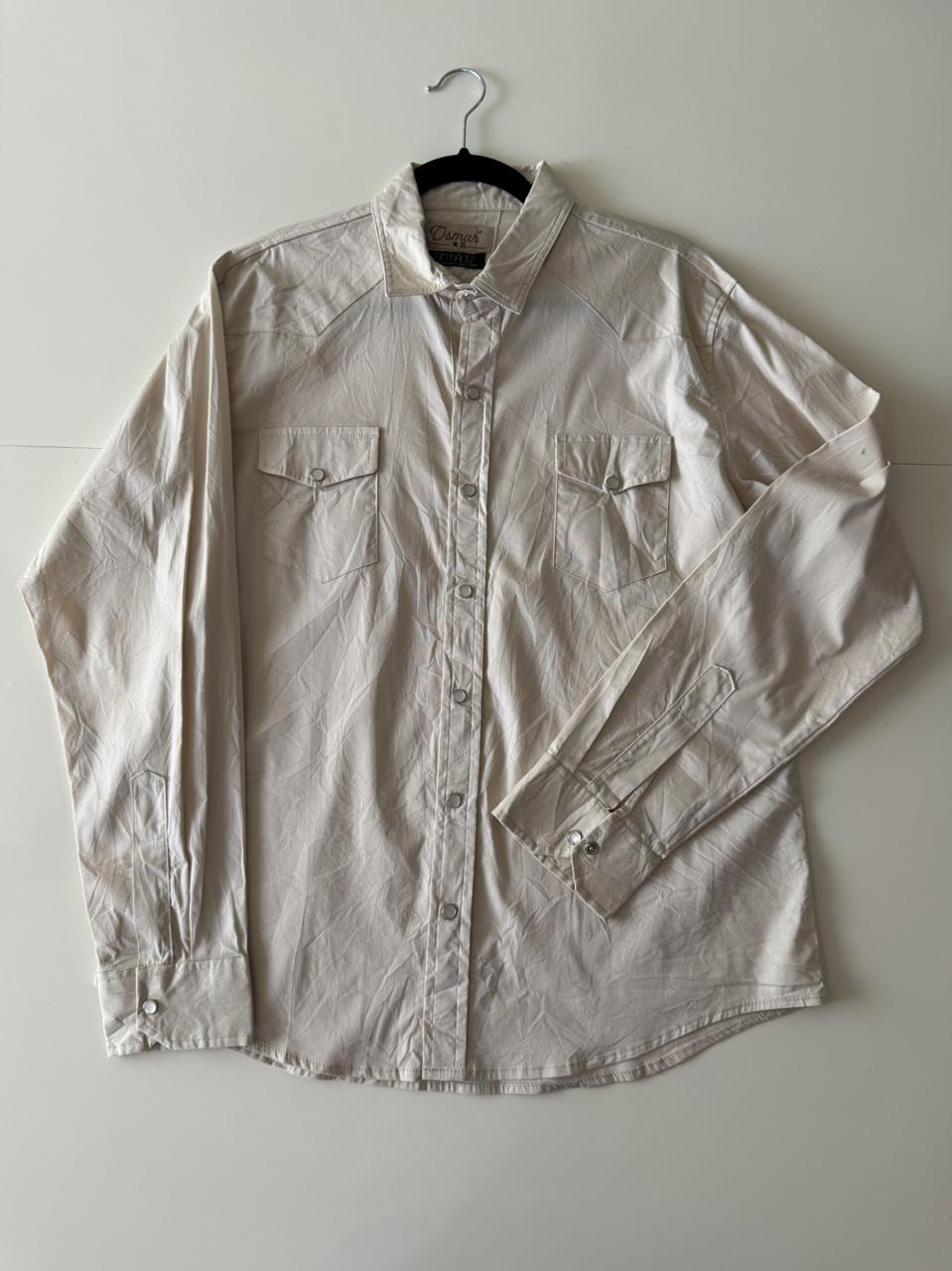Camisa vaquera beige, Talla XL, Hombre, Osmar
