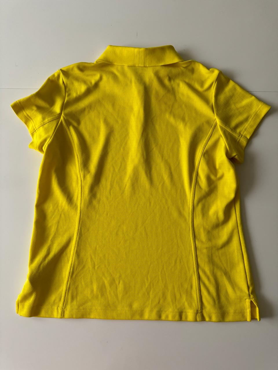 Polo deportiva amarilla, Talla XL, Mujer