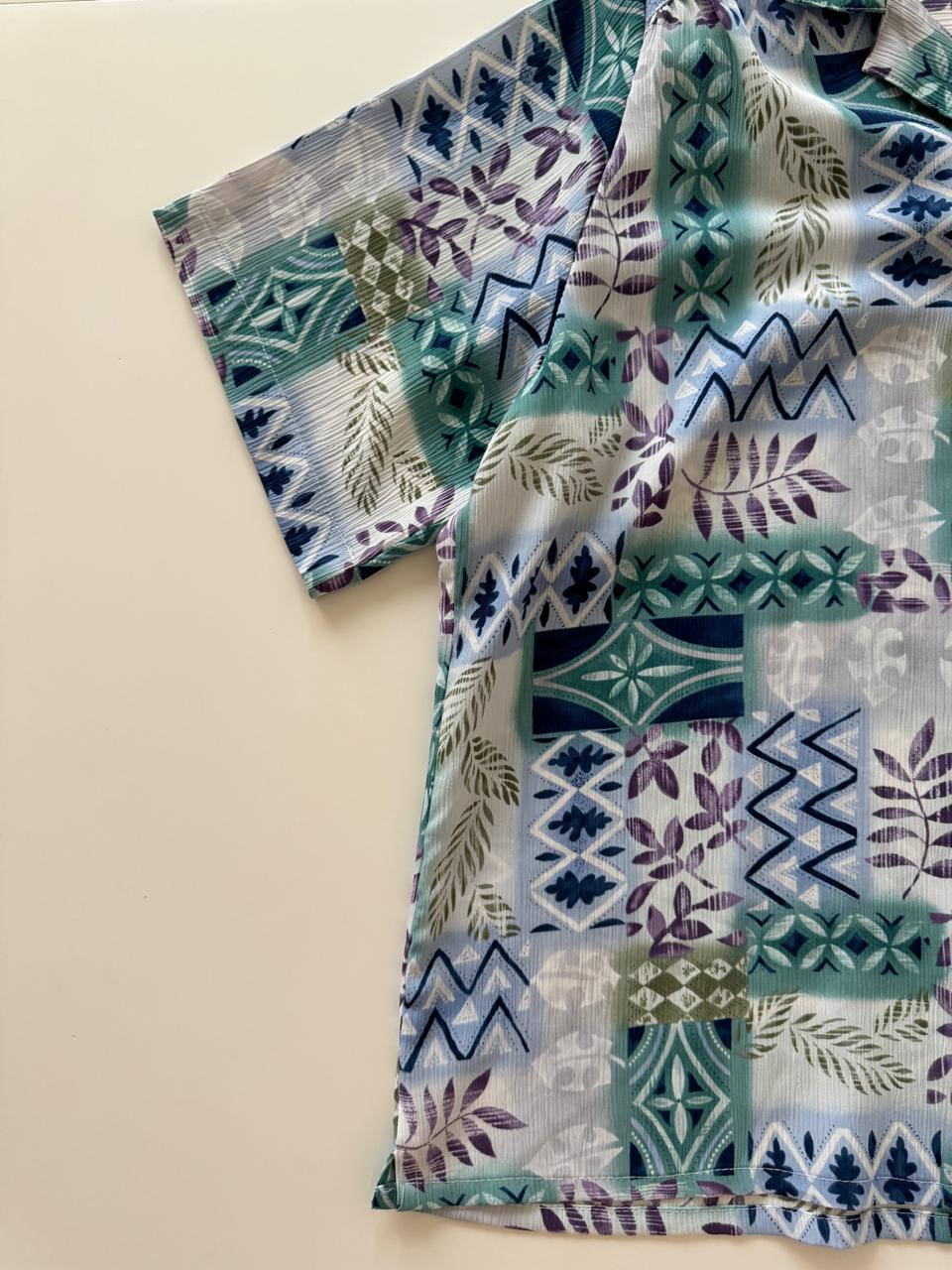 Camisa estampada, Talla XL, Mujer