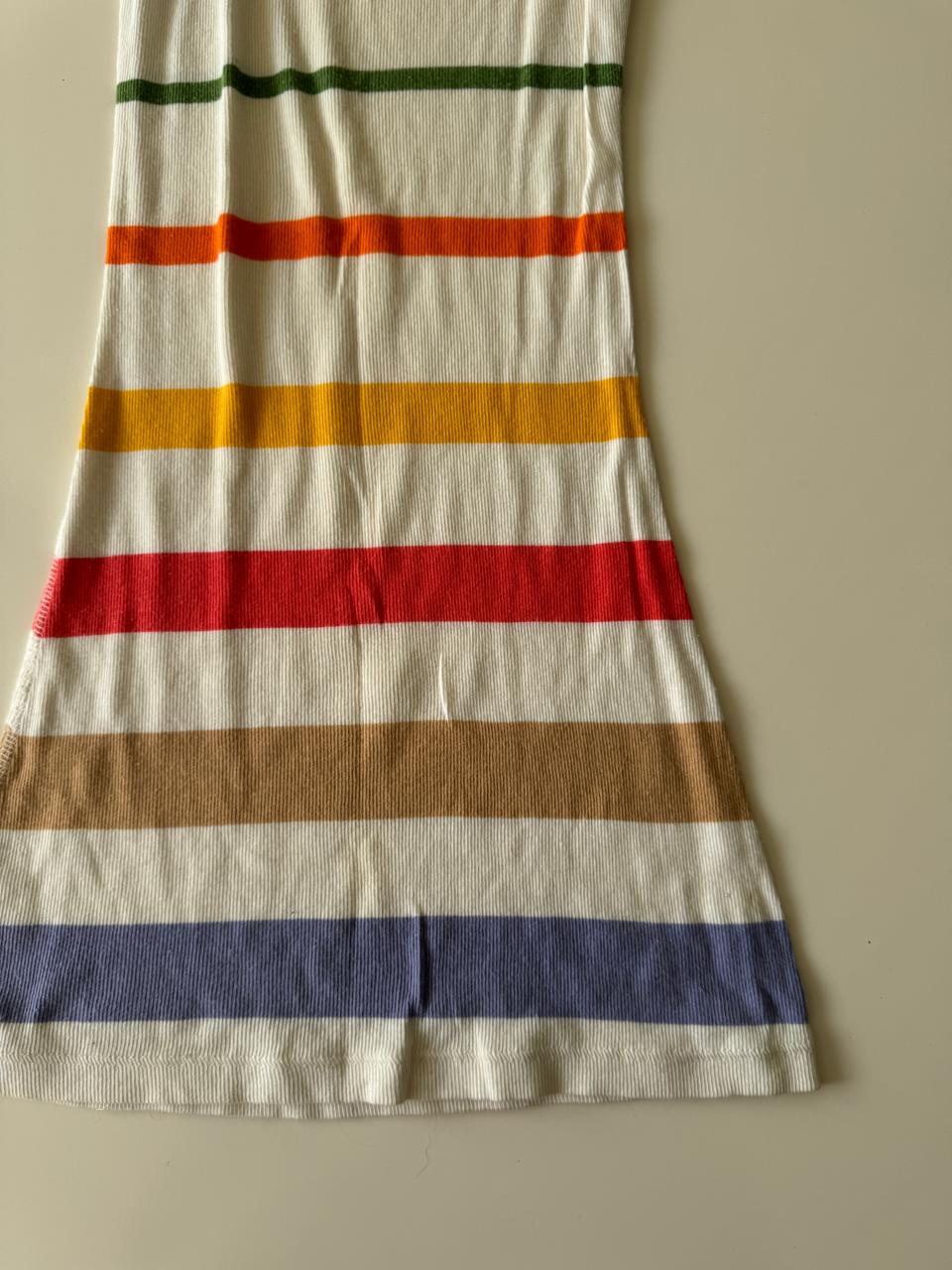 Tank blanco con rayas, Talla S, Mujer
