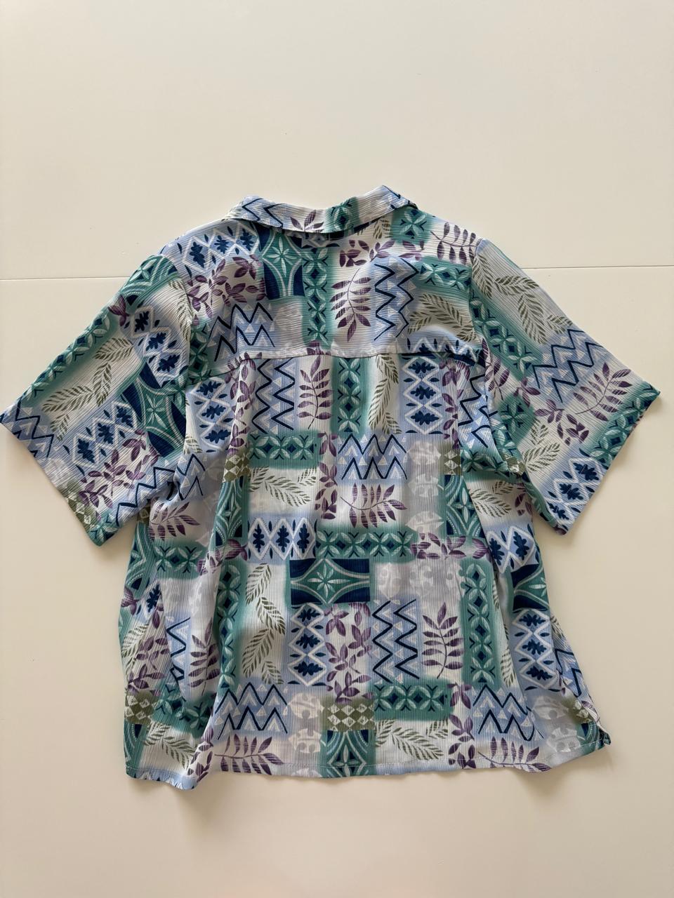 Camisa estampada, Talla XL, Mujer