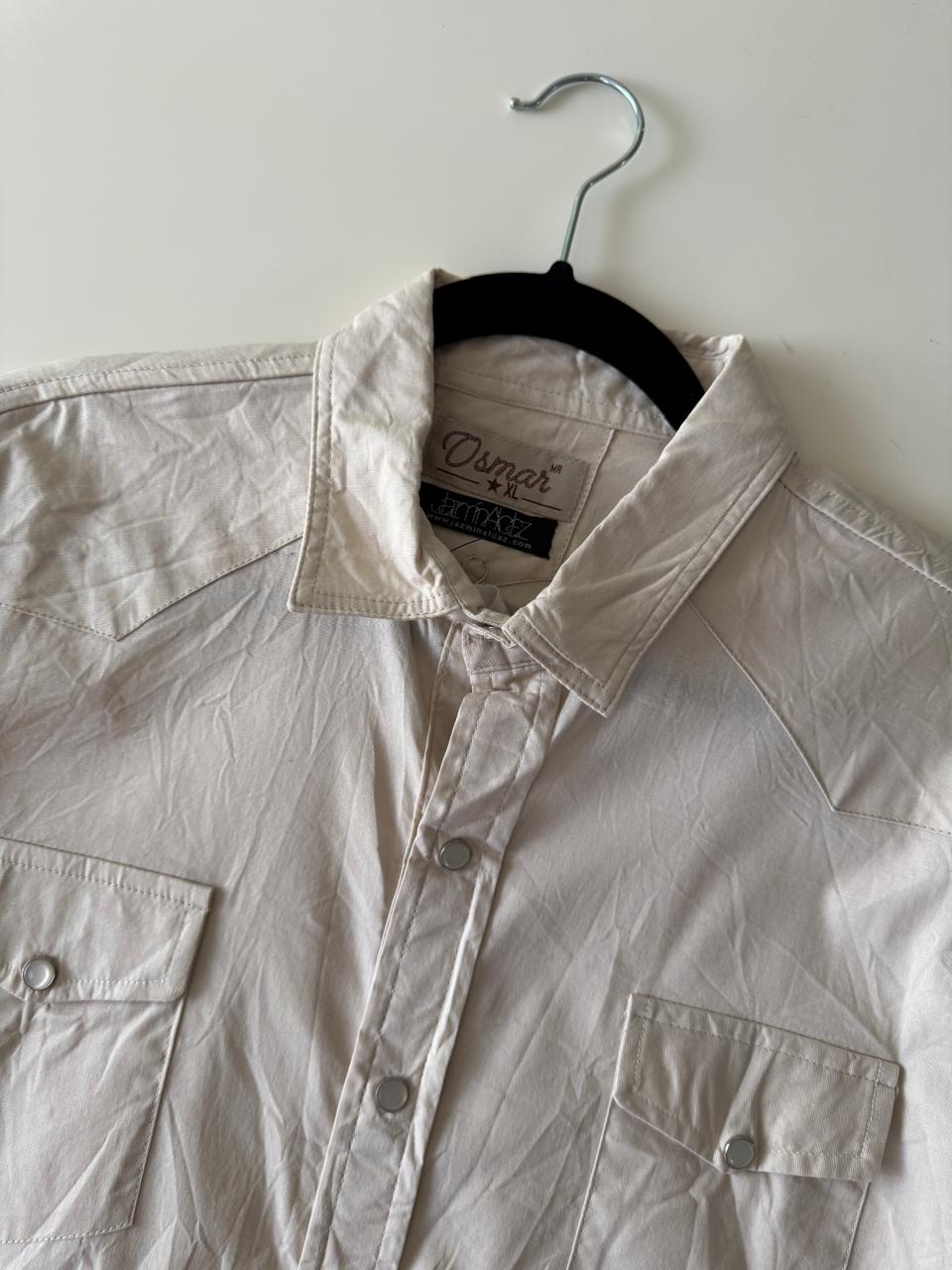 Camisa vaquera beige, Talla XL, Hombre, Osmar