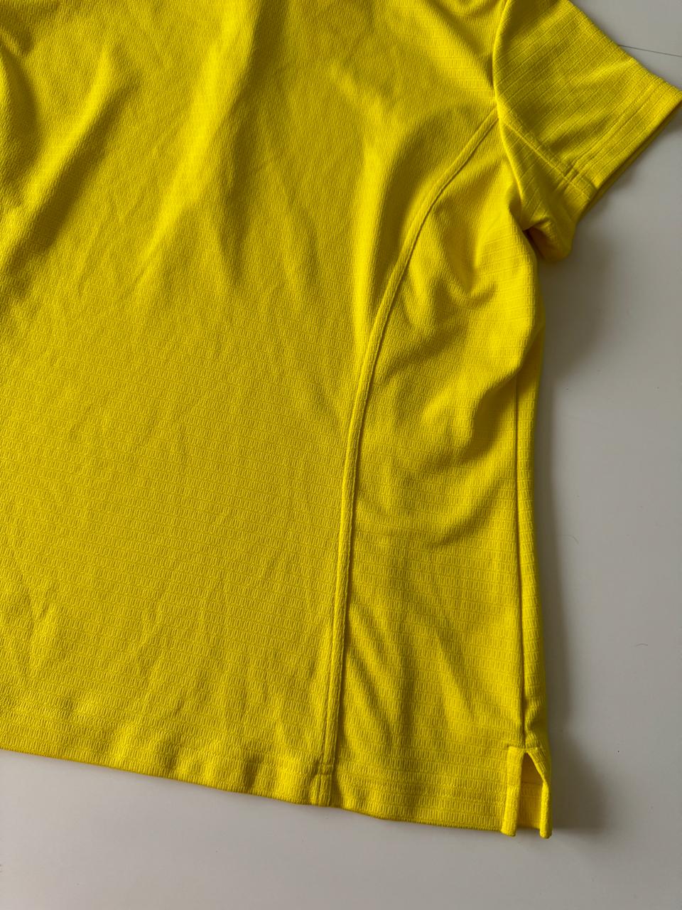 Polo deportiva amarilla, Talla XL, Mujer