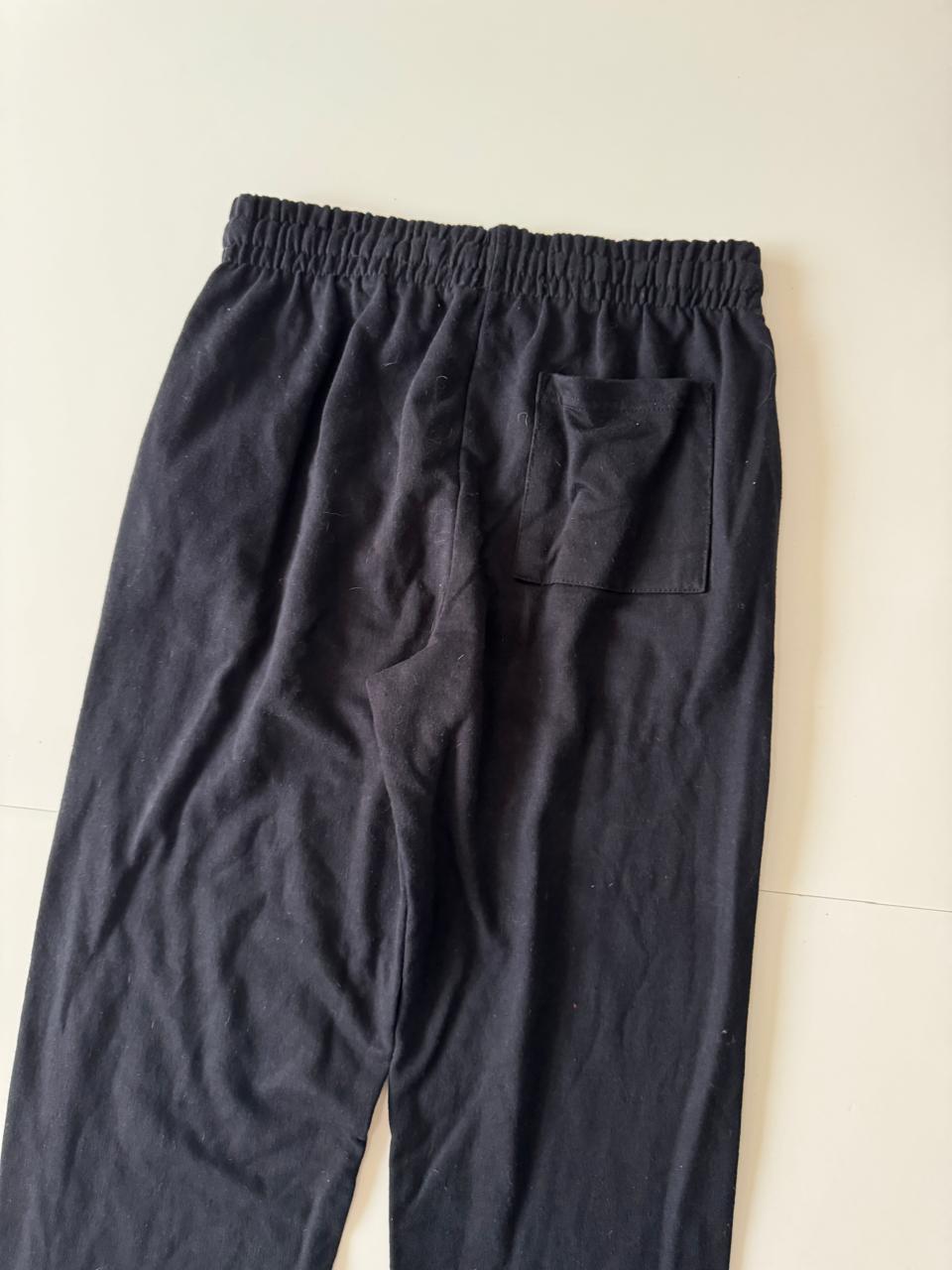 Pants negros con lineas reflejantes, Talla 31, M, Hombre