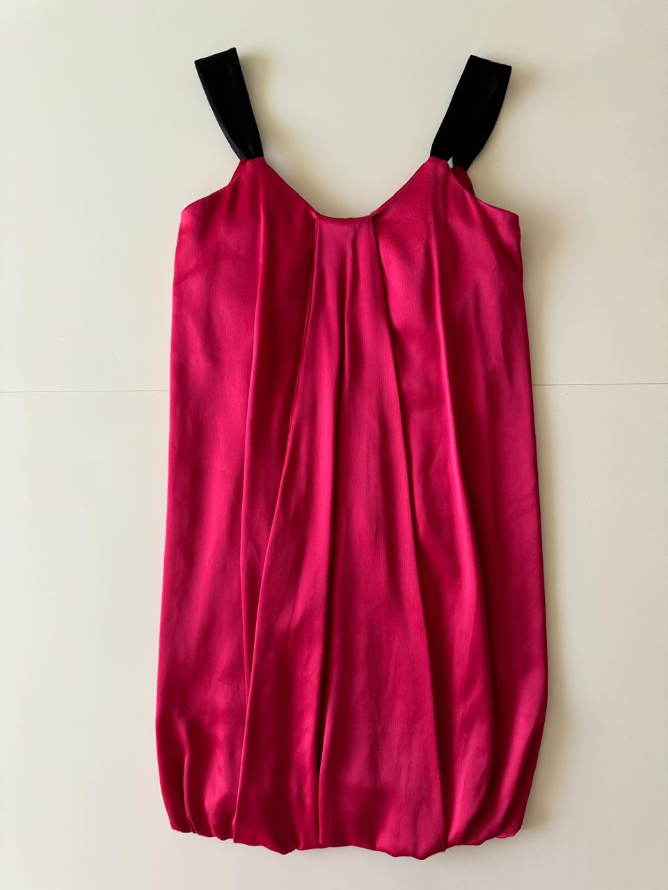 Vestido de globo rojo, Talla 2, S, Mujer
