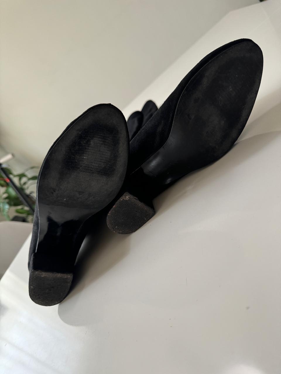 Botas negras altas, Talla 6.5Mx, Mujer