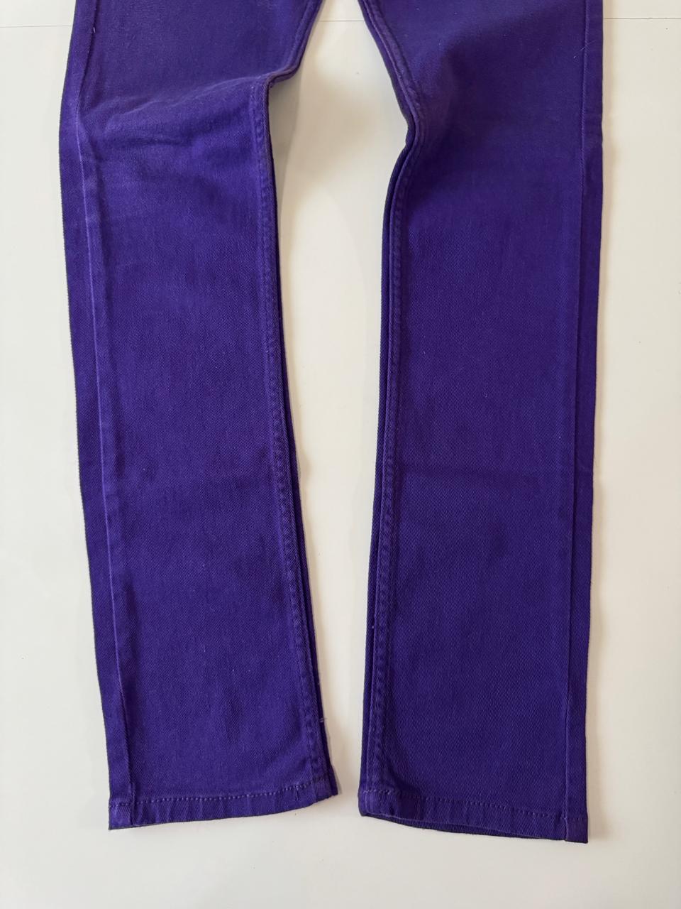 Jeans de mezclilla morados, Talla 28,M, Mujer, EX Jeans