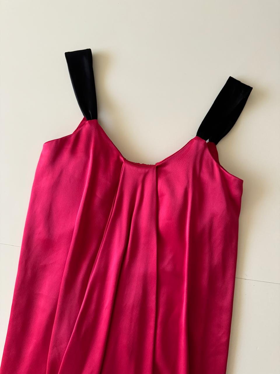 Vestido de globo rojo, Talla 2, S, Mujer