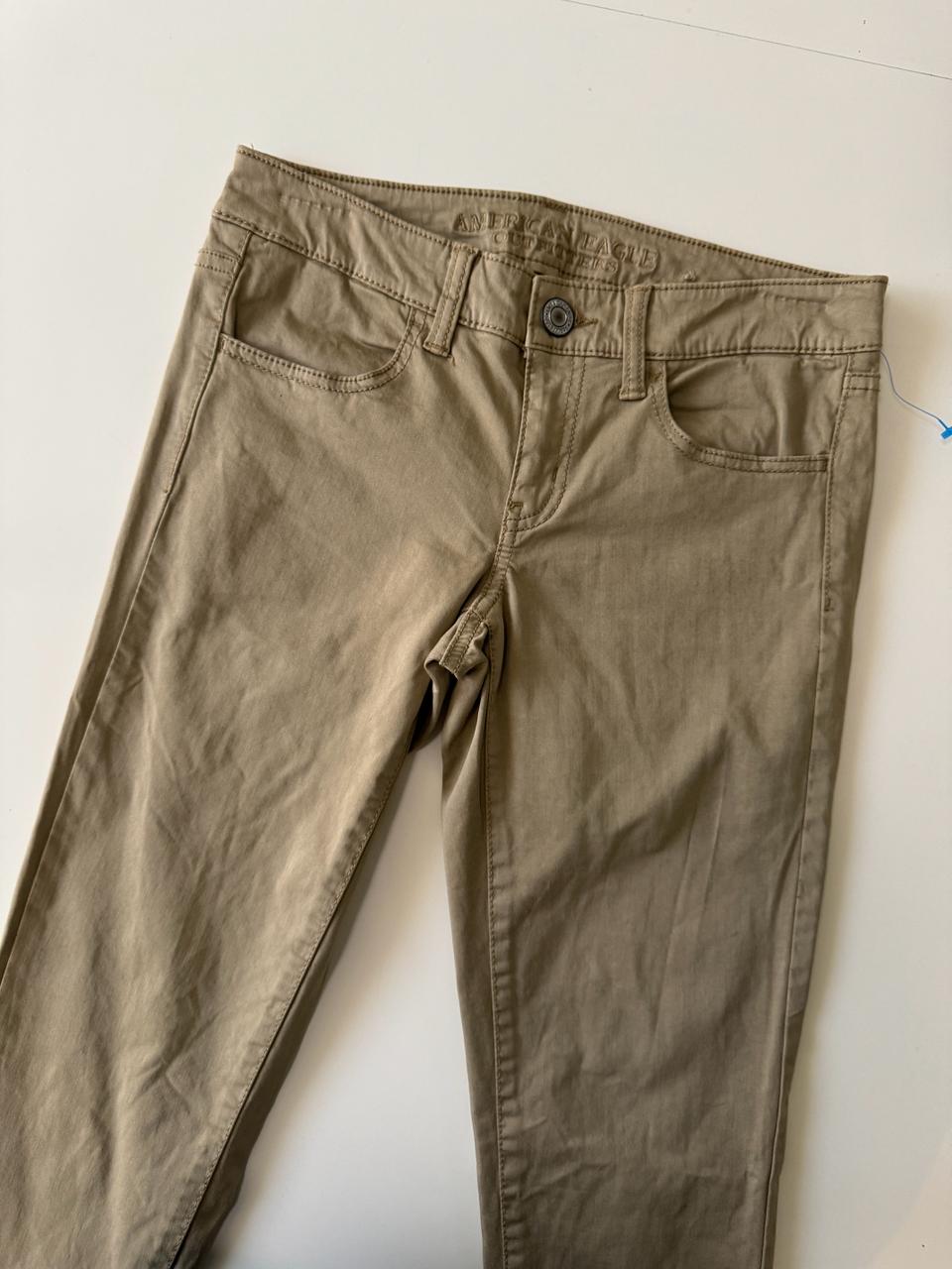 Jeggins stretch kaki, Talla S, 26, Mujer