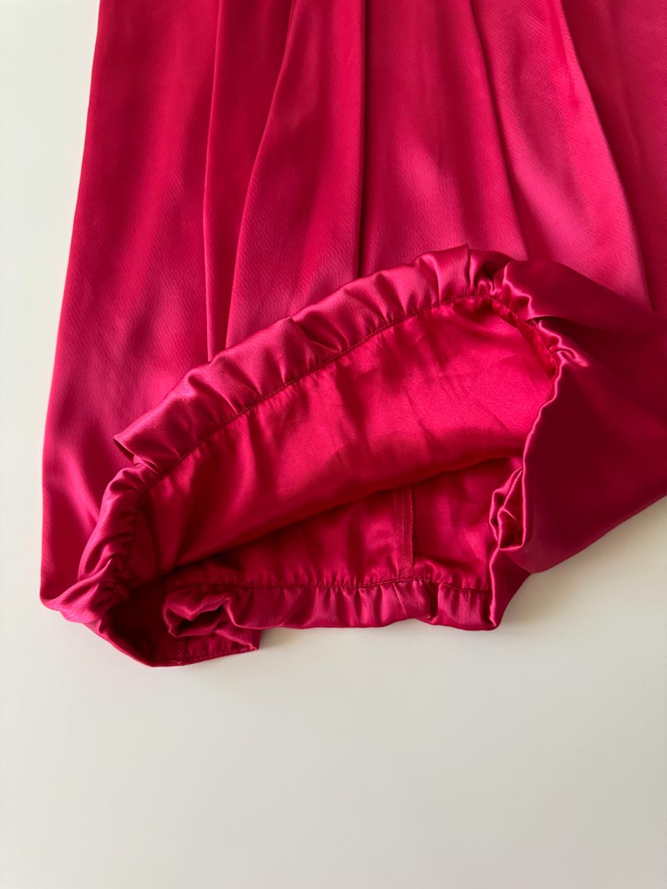 Vestido de globo rojo, Talla 2, S, Mujer