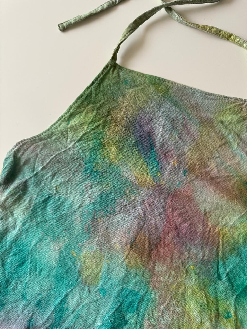 Halter estampado a mano, Talla XS, Mujer