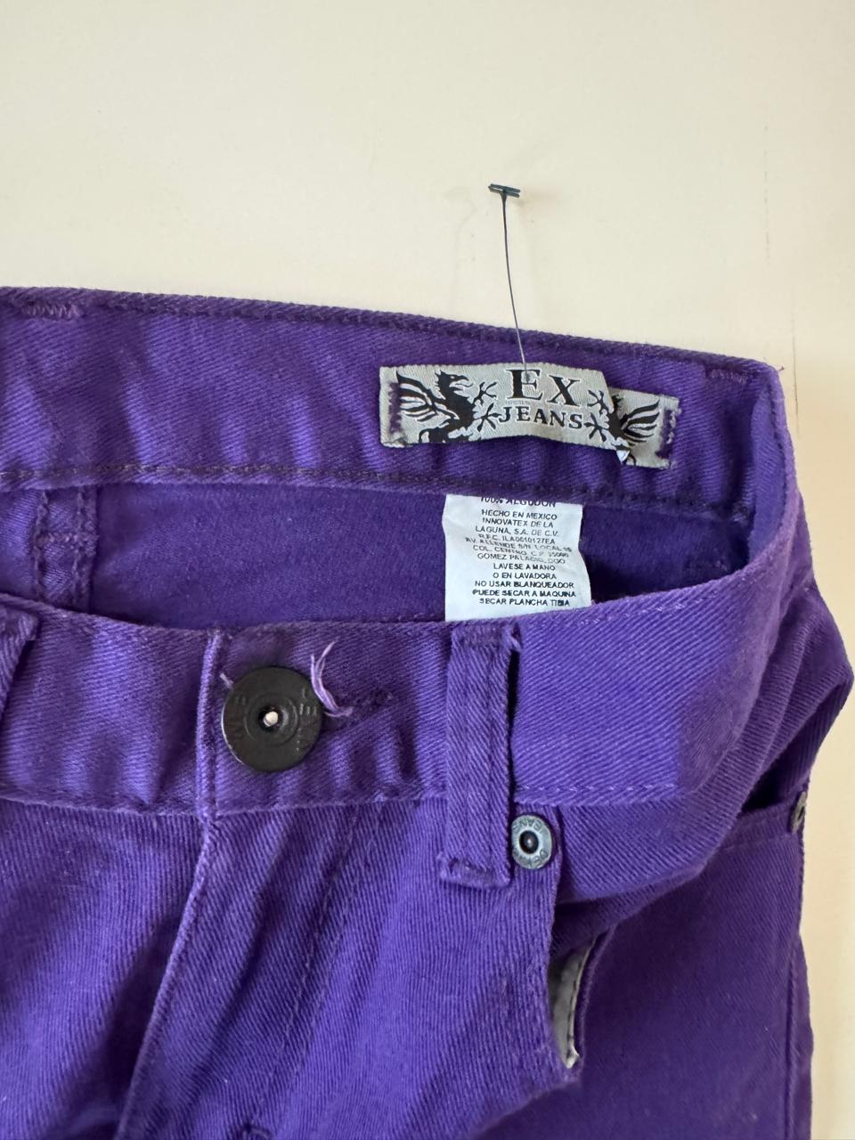 Jeans de mezclilla morados, Talla 28,M, Mujer, EX Jeans